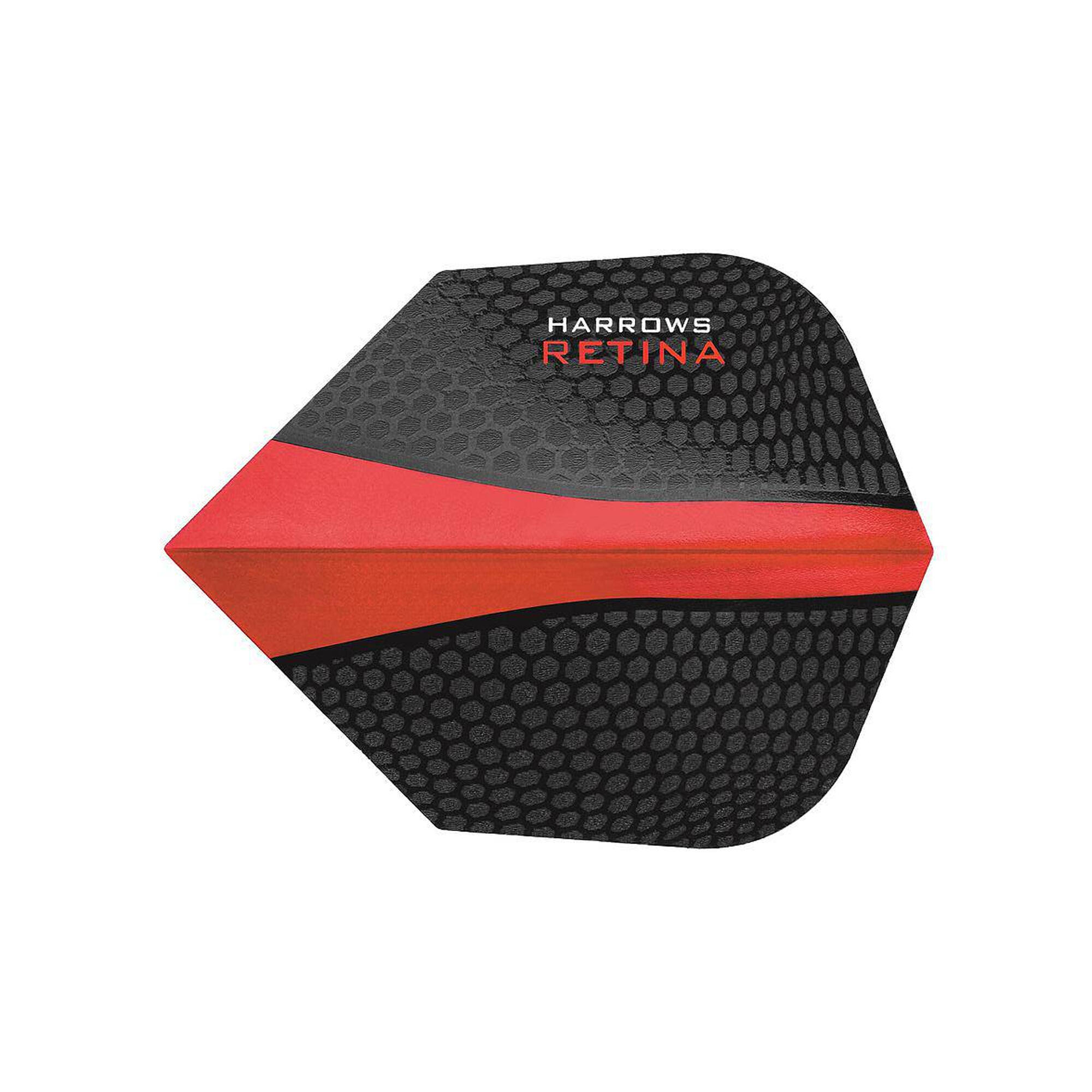 Dimplex Retina Dart Flights (Black/Red) 3/4