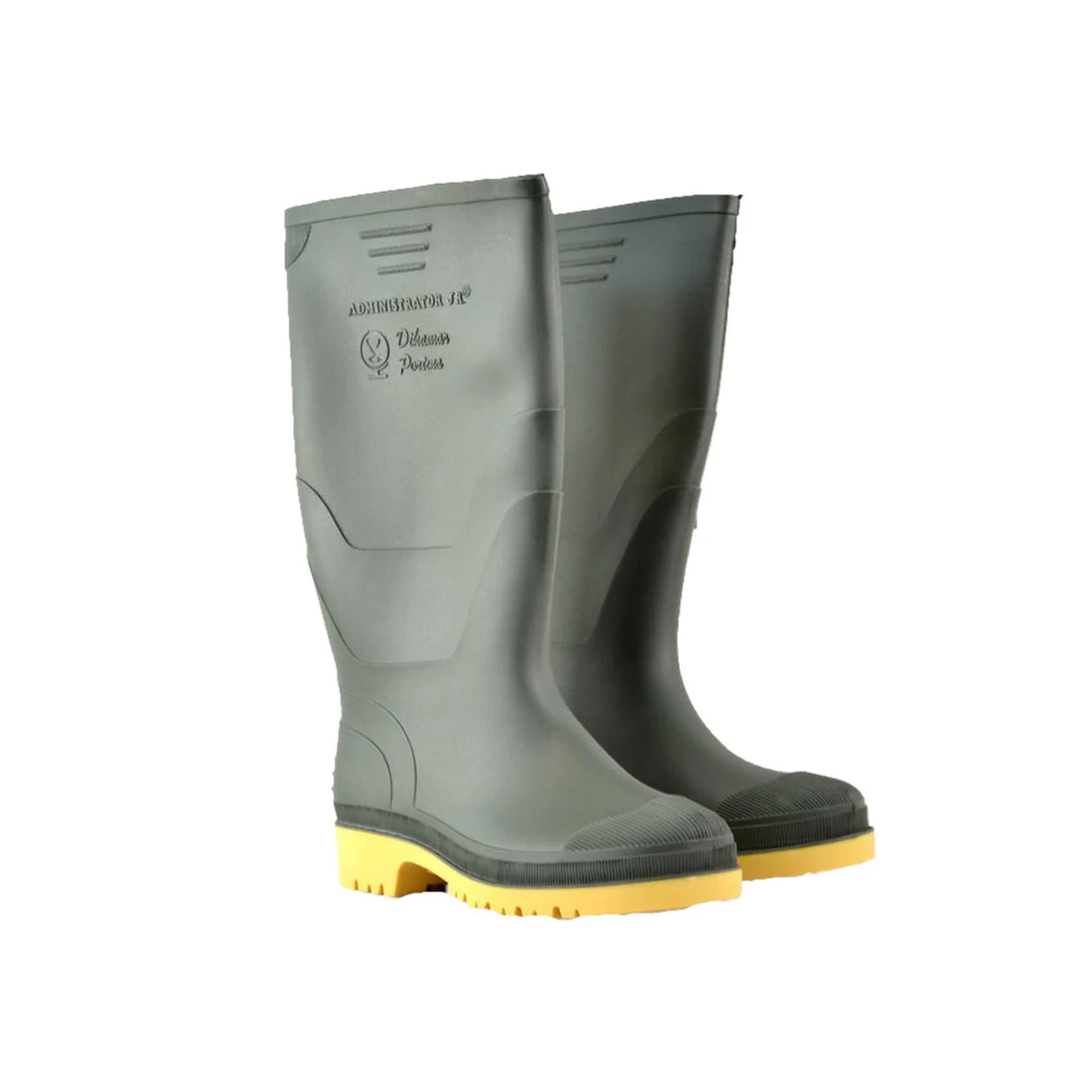 JNR Administrator Wellingtons / Ladies Womens Boots (Green) 1/3