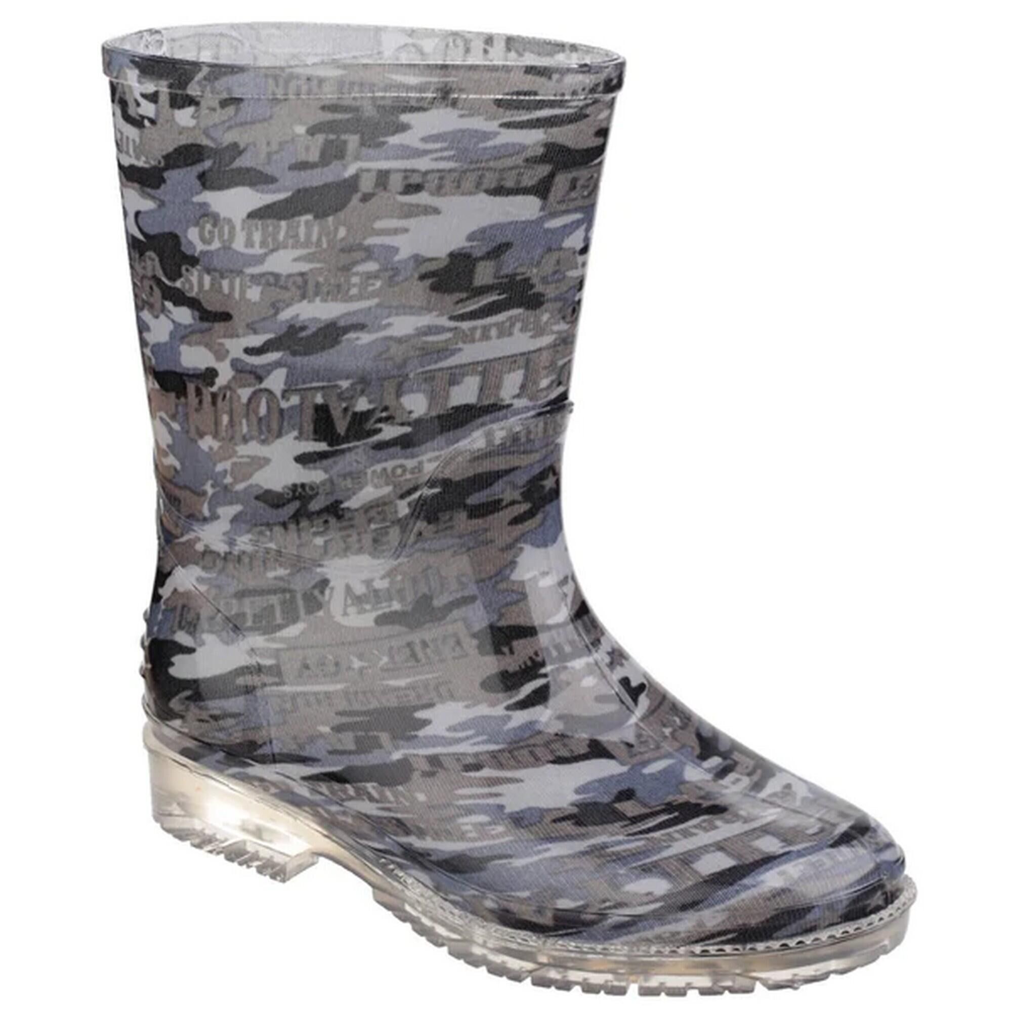 COTSWOLD Pvc Toddler Boys Wellington / Boys Boots (Camouflage)