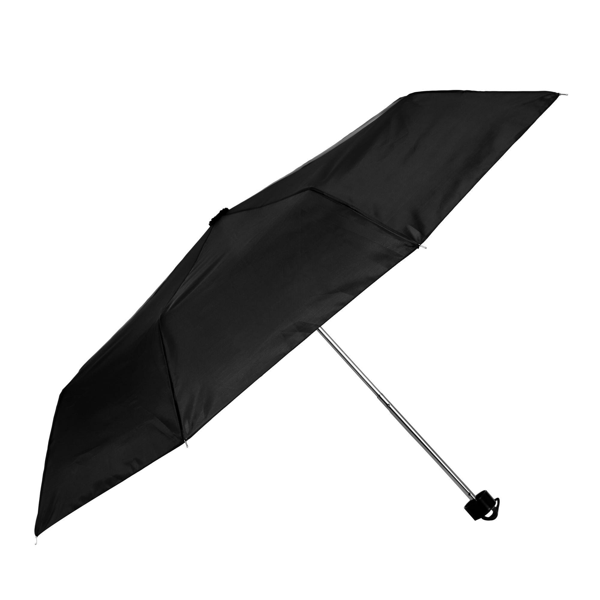 Paraguas Plegable Negro 3/4