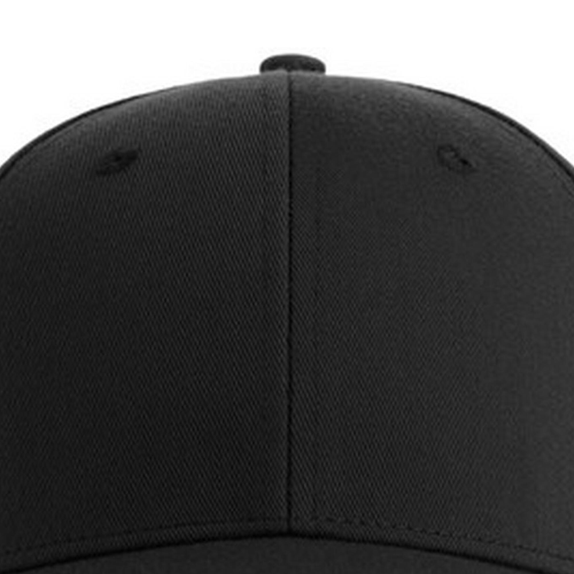 Unisex Adult Joshua 6 Panel Cap (Black) 3/3