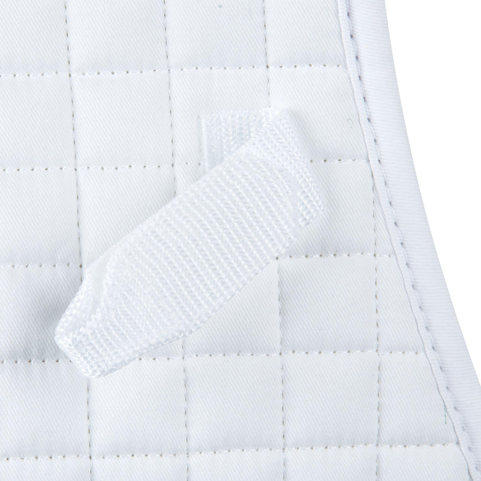 Prime Jump Shaped Saddle Pad (White) 3/3