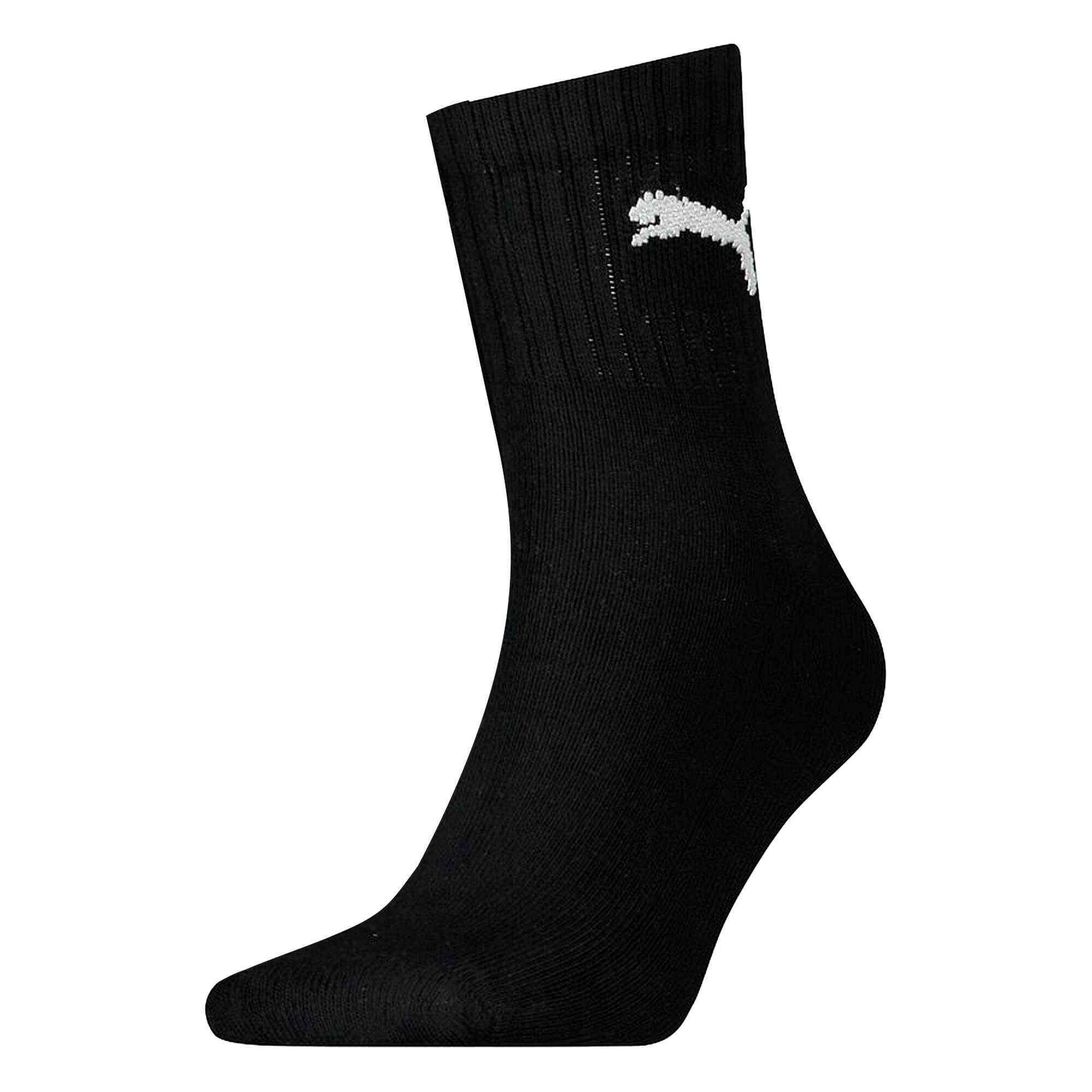 Unisex Adult Crew Socks (Pack of 3) (Black) 1/3