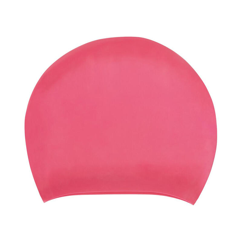 Unisex SilikonBadekappe für langes Haar, für Erwachsene Damen und Herren Pink