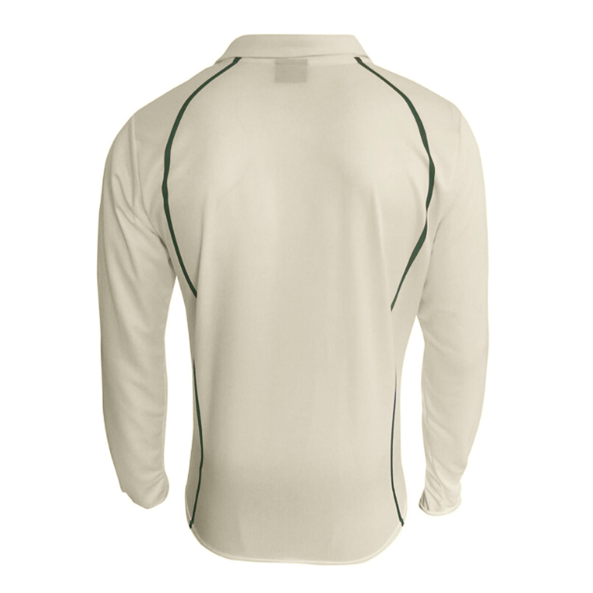 Mens/Youth Premier Sports Long Sleeve Polo Shirt (Cream/Maroon) 2/3