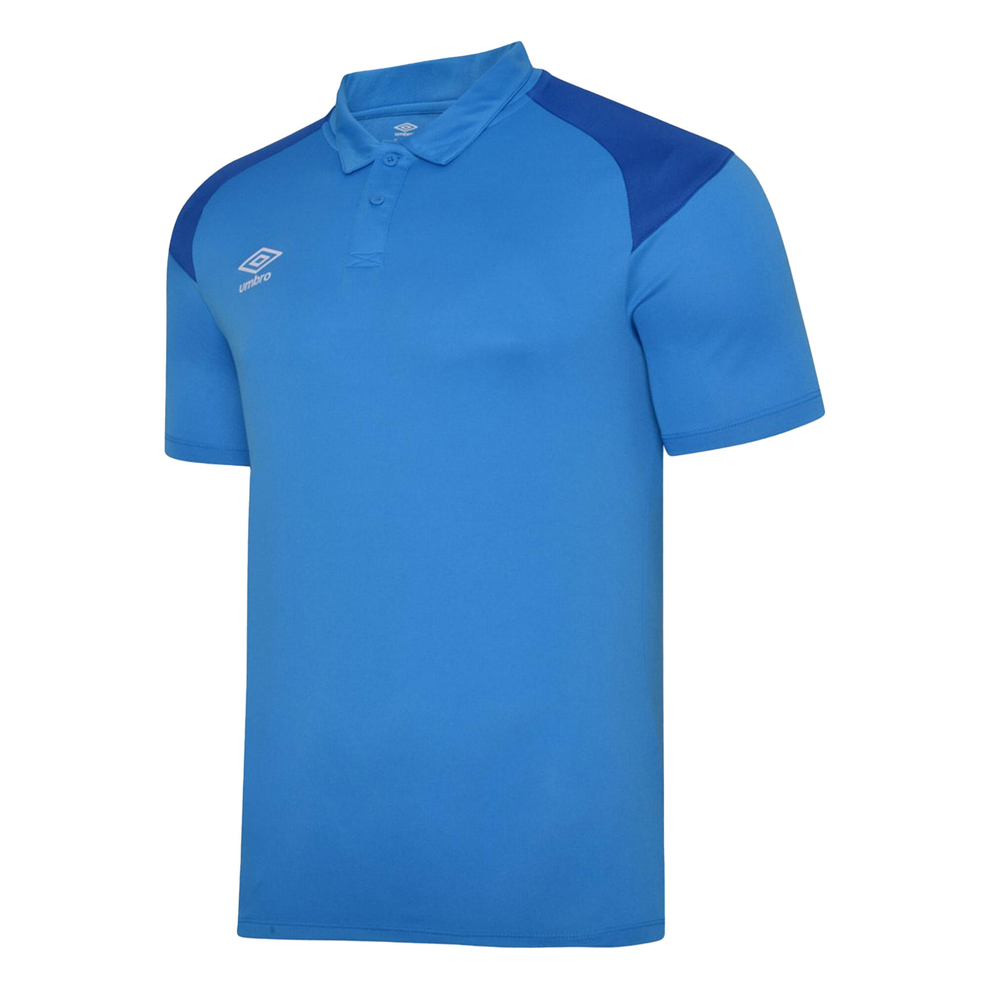 UMBRO Childrens/Kids Polyester Polo Shirt (Ibiza Blue/Royal Blue)