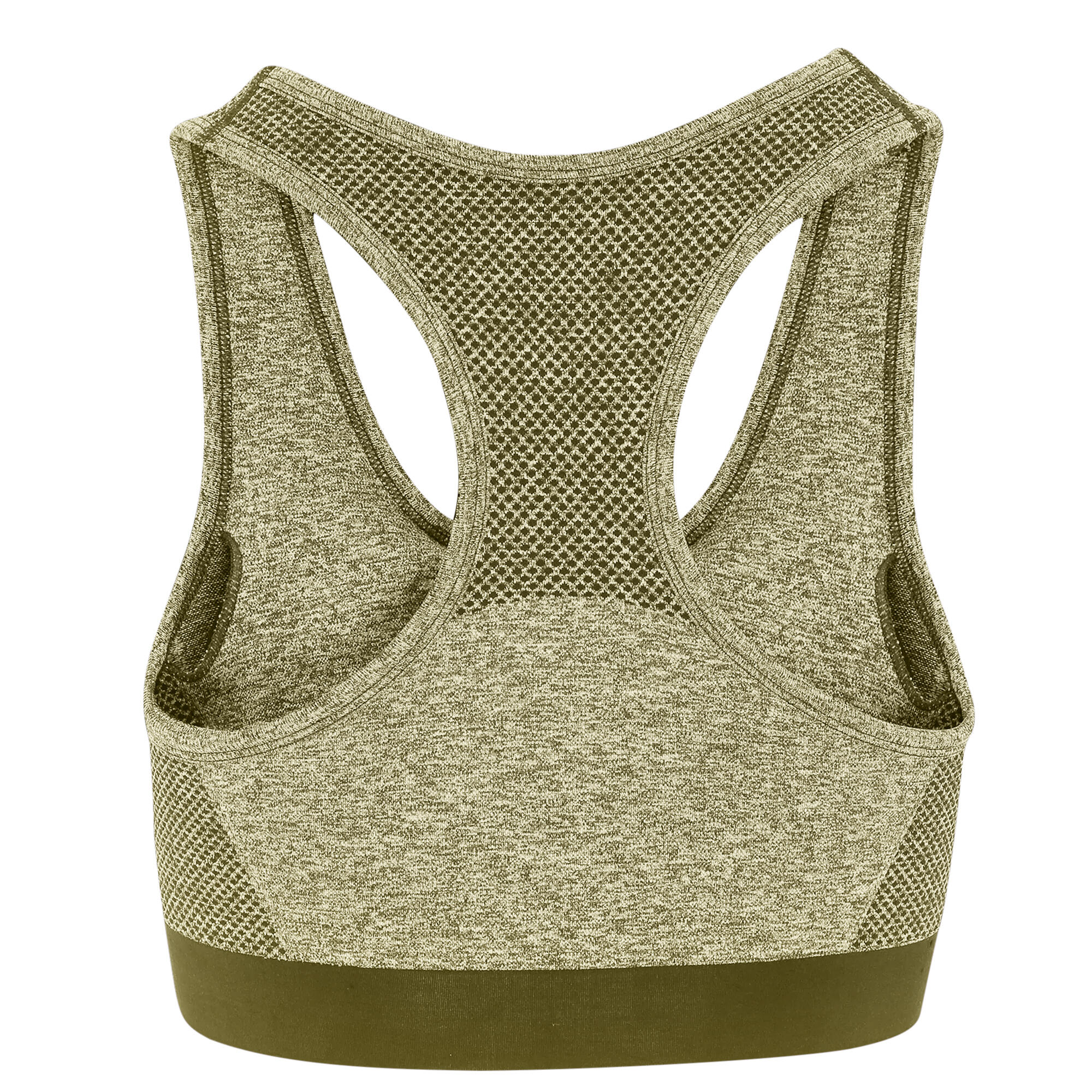Womens/Ladies Seamless 3D Fit Multi Sport Sculpt Bra (Olive Green) 2/3