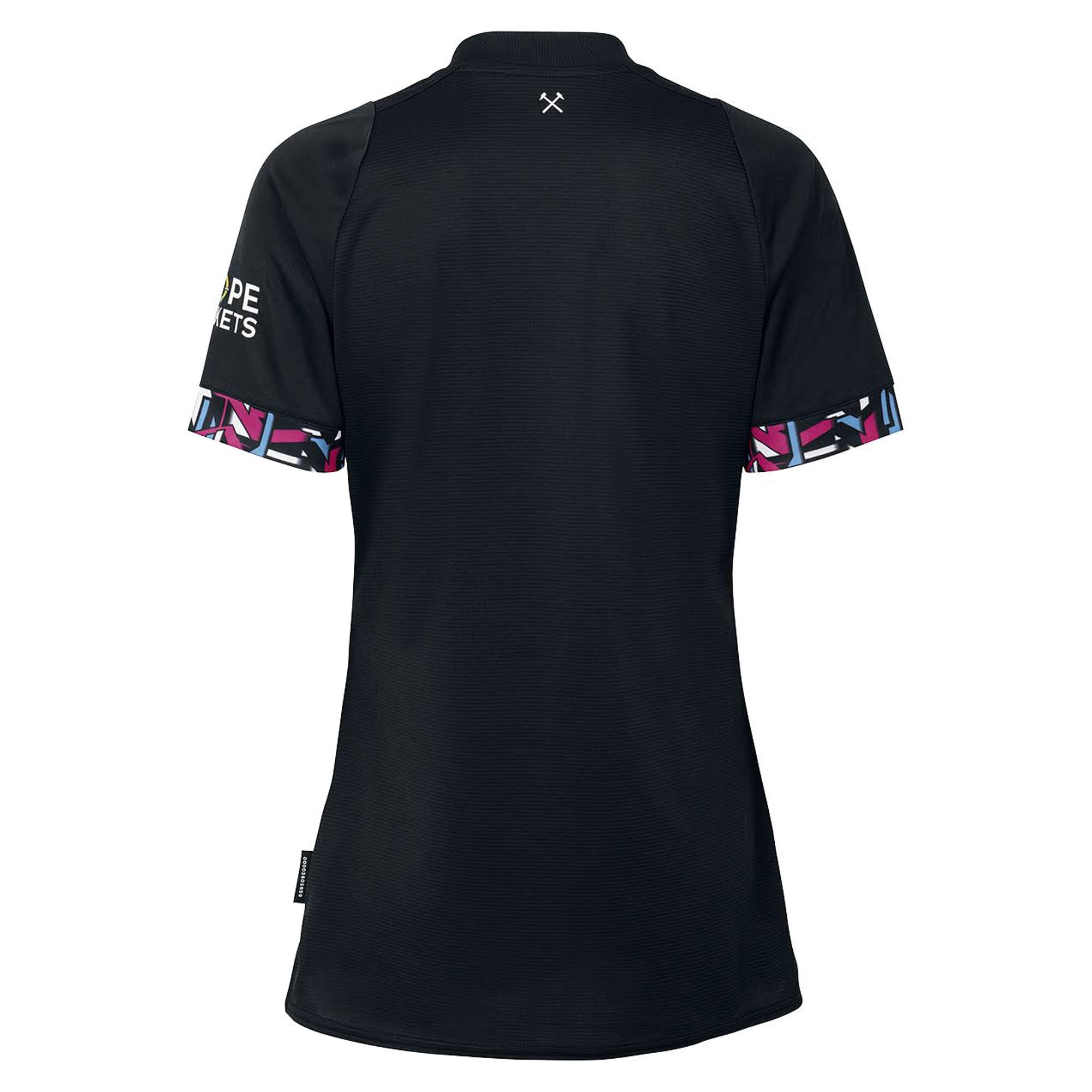 West Ham United FC Maillot Extérieur 22/23 Femme (Noir / Blanc) 2/3