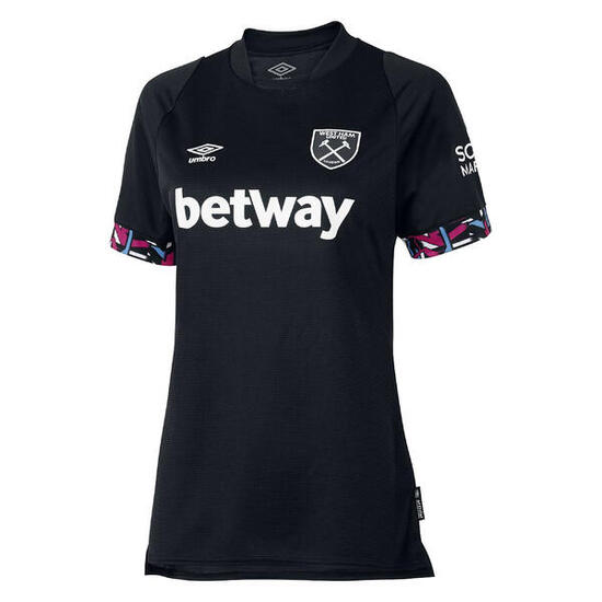 West Ham United FC Maillot Extérieur 22/23 Femme (Noir / Blanc)