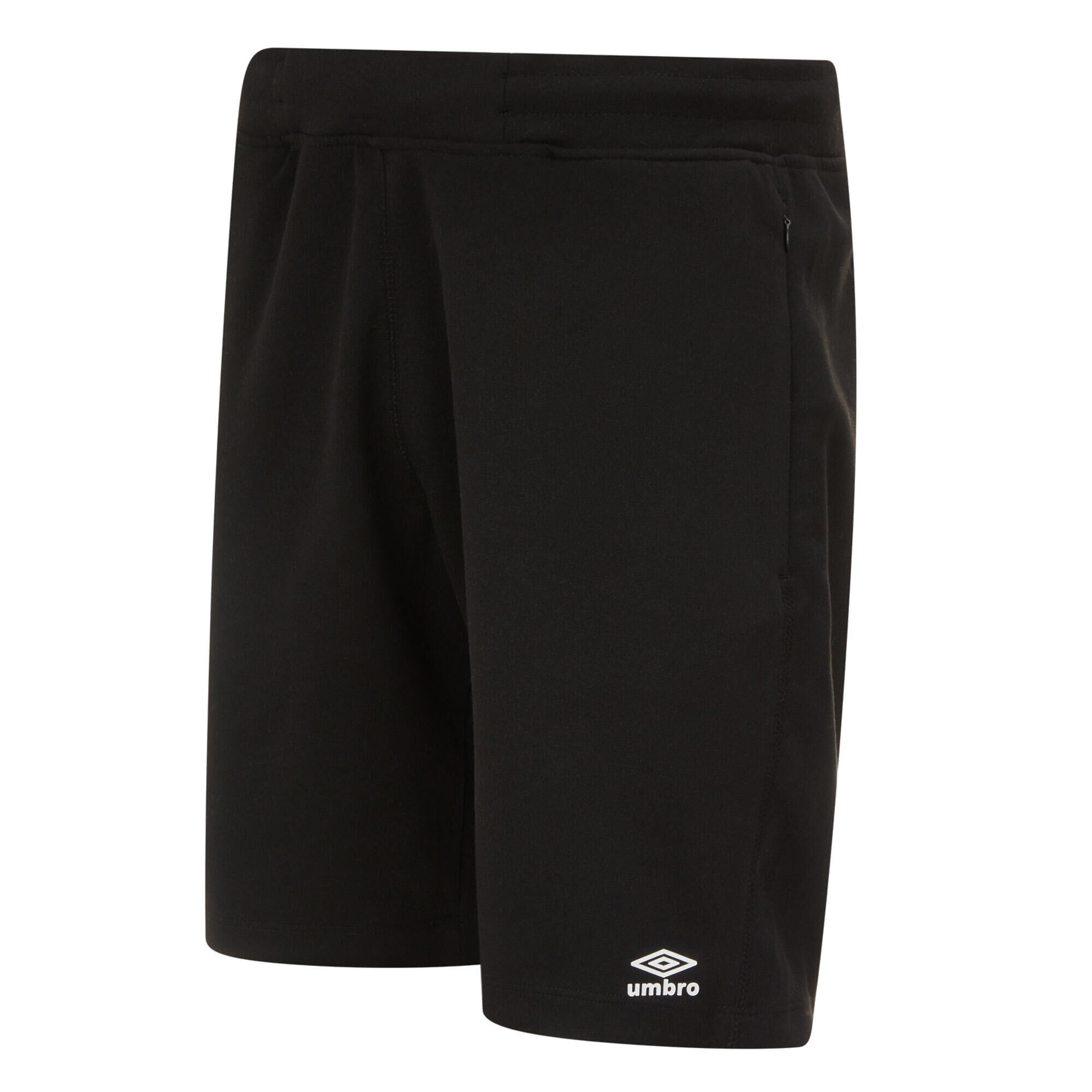 UMBRO Mens Pro Fleece Shorts (Black/White)