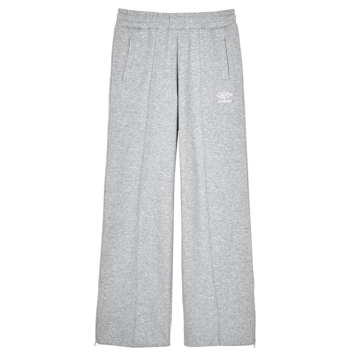 UMBRO Womens/Ladies Core Straight Leg Jogging Bottoms (Grey Marl/White)