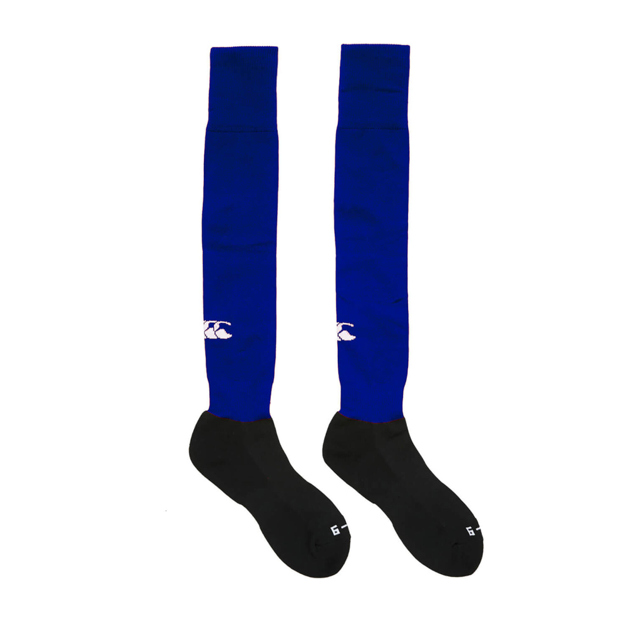 Mens Team Logo Rugby Socks (Royal) 1/3