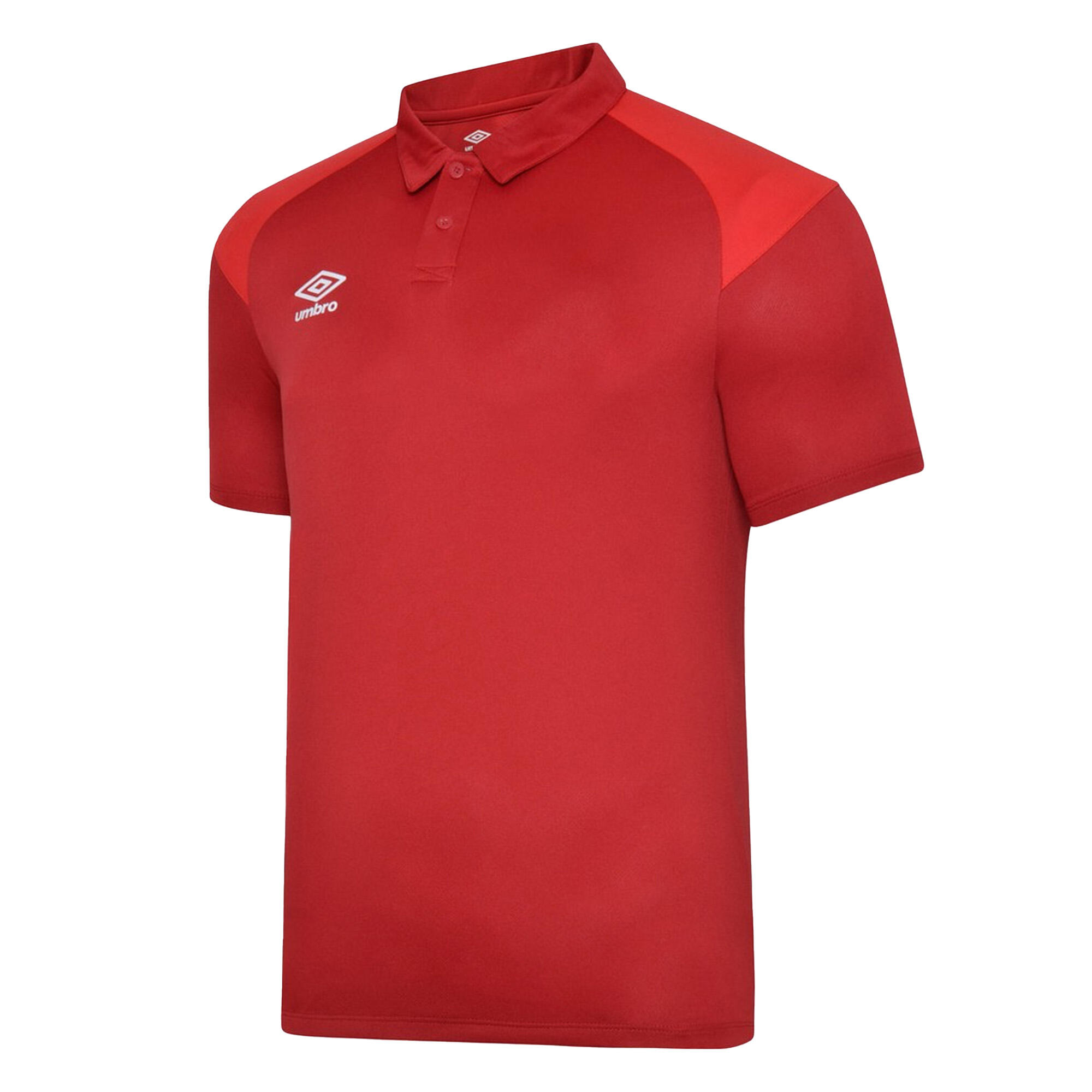 UMBRO Childrens/Kids Polyester Polo Shirt (Chilli Red/Vermillion)