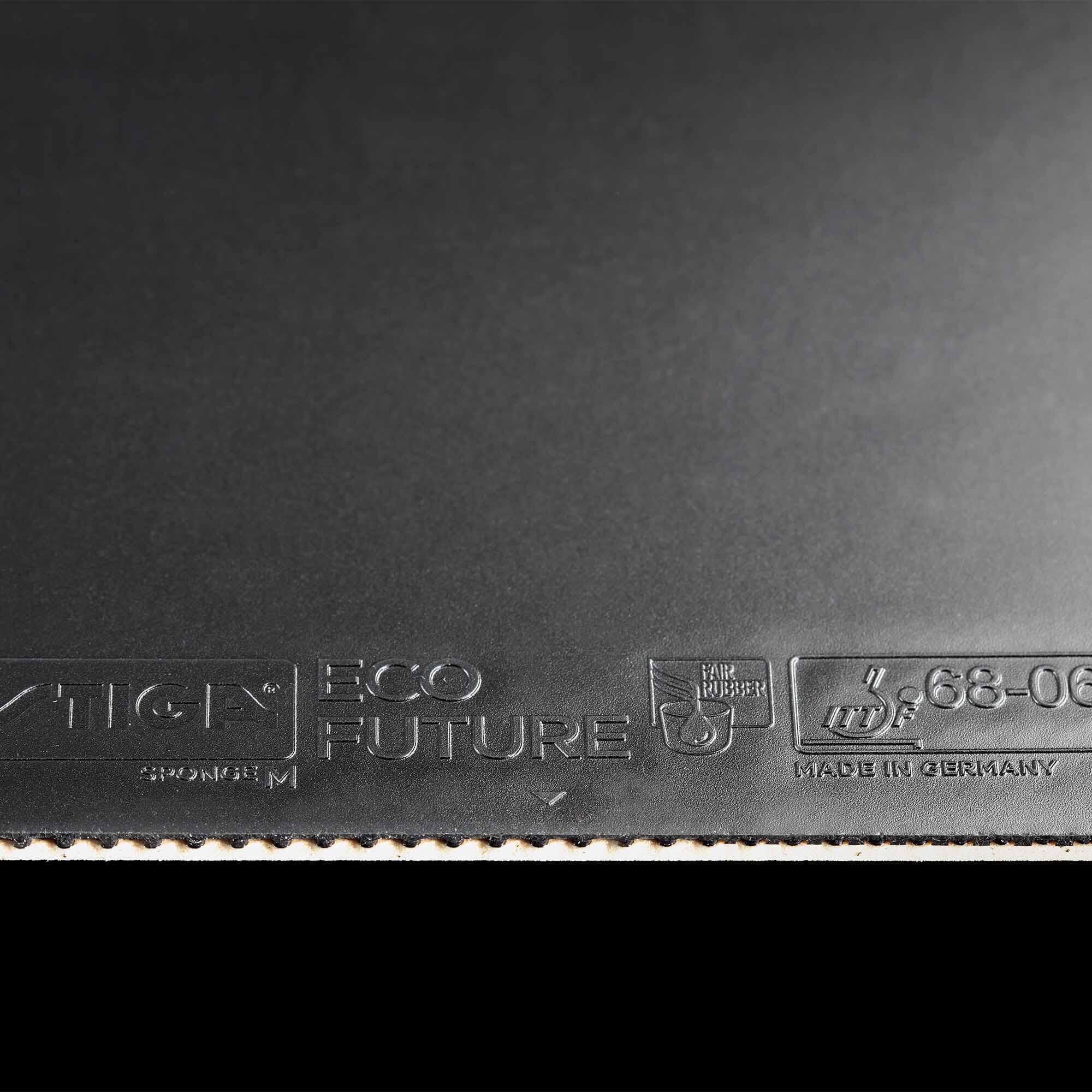 REVÊTEMENT RAQUETTE DE TENNIS DE TABLE ECO FUTURE M, Black, 2.1 5/6