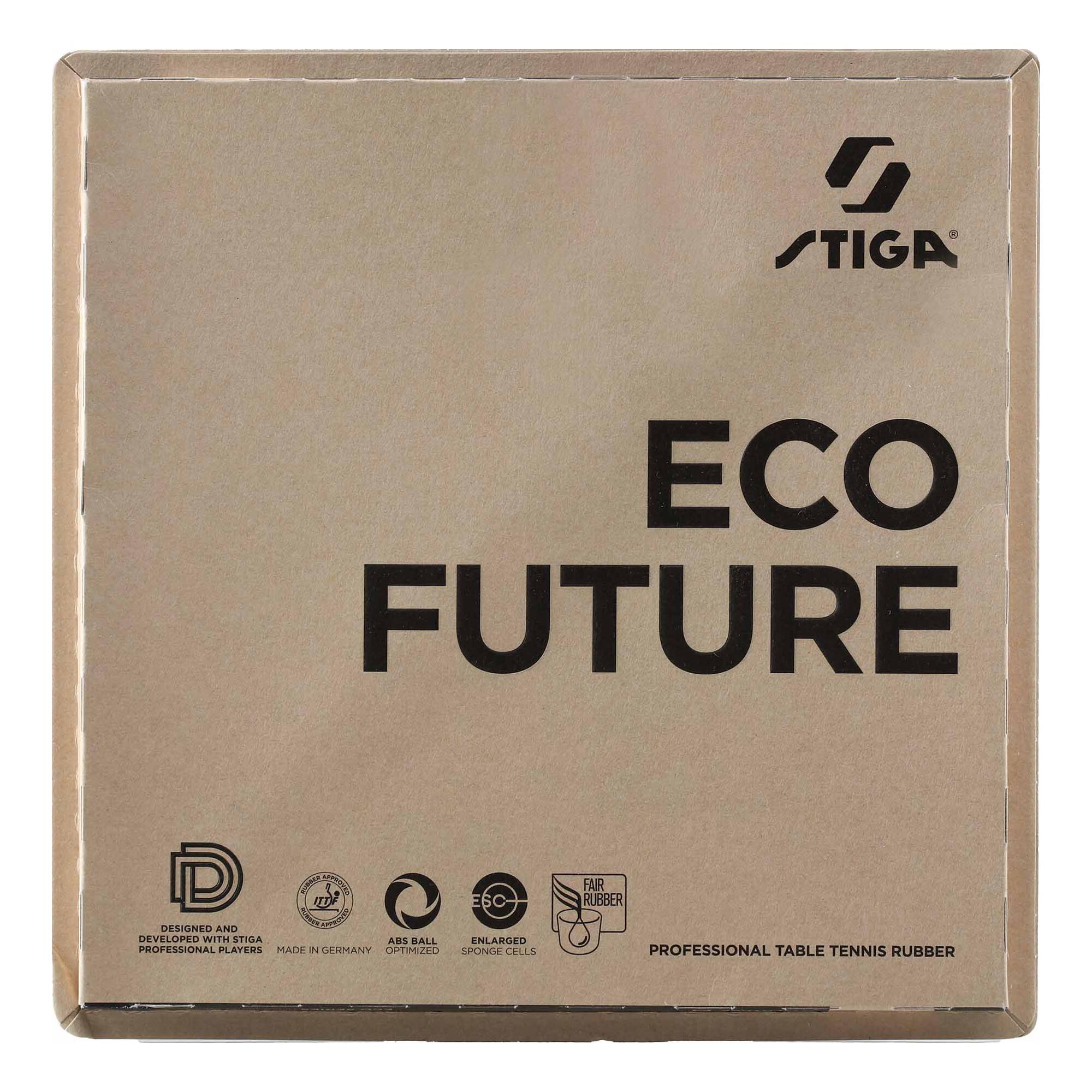 STIGA Revestimiento pala de ping pong ECO FUTURE M, Red, 2.1