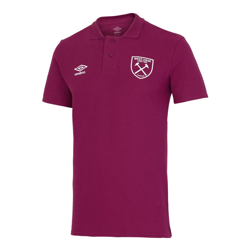 West Ham United FC Polo 22/23 Homme (Rouge prune)