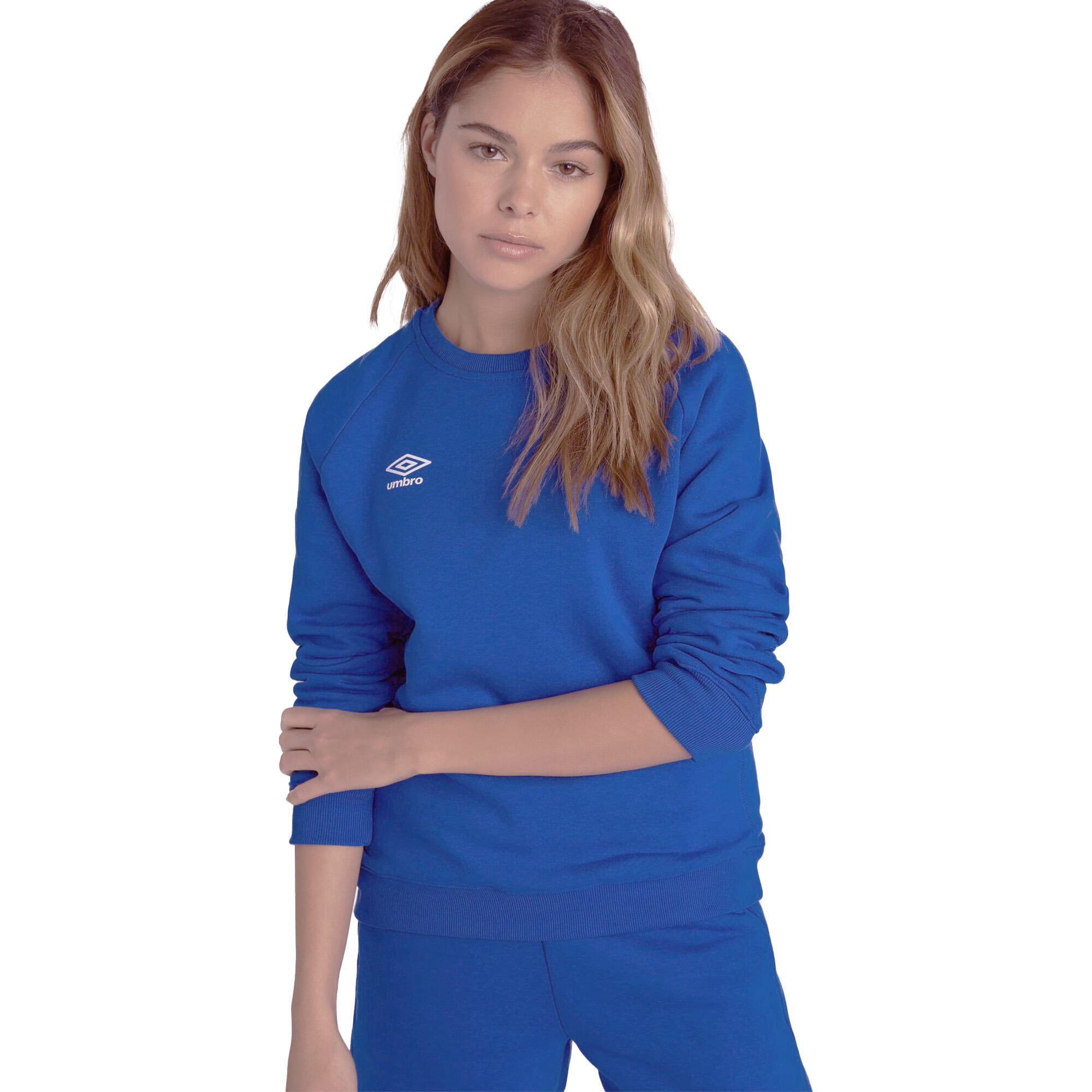 Womens/Ladies Club Leisure Sweatshirt (Royal Blue/White) 2/3