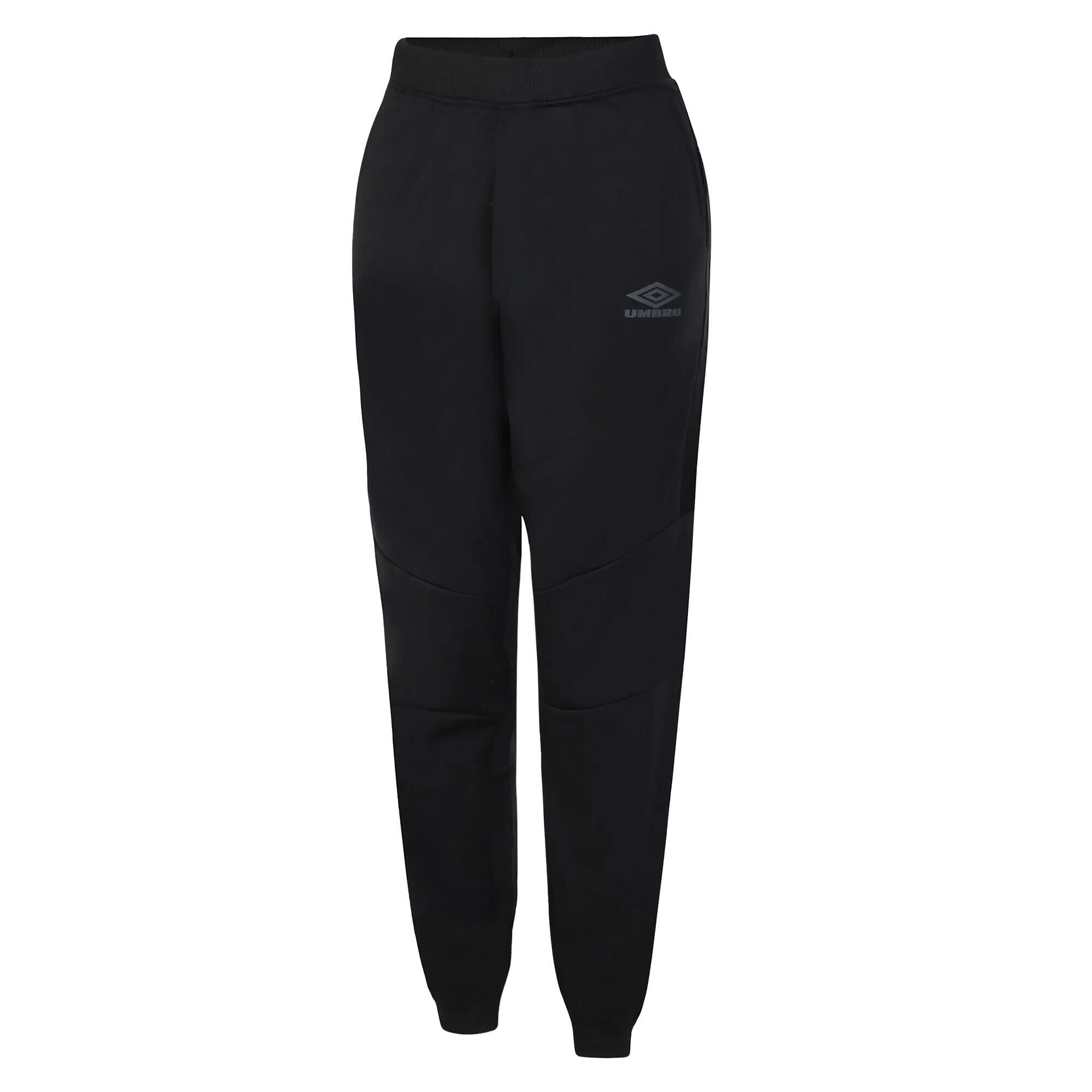 UMBRO Womens/Ladies Diamond Tricot Taped Jogging Bottoms (Black)