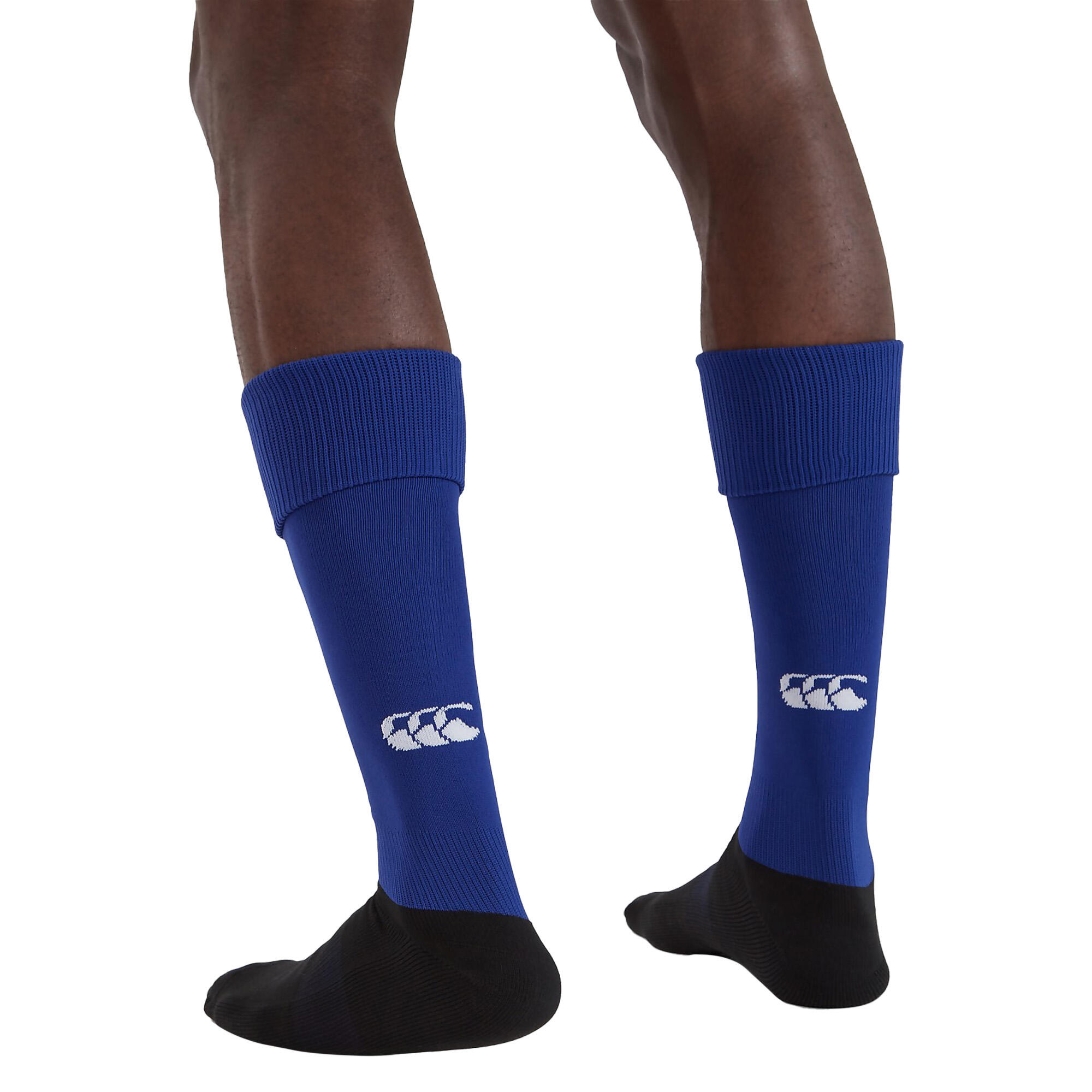 Mens Team Logo Rugby Socks (Royal) 3/3