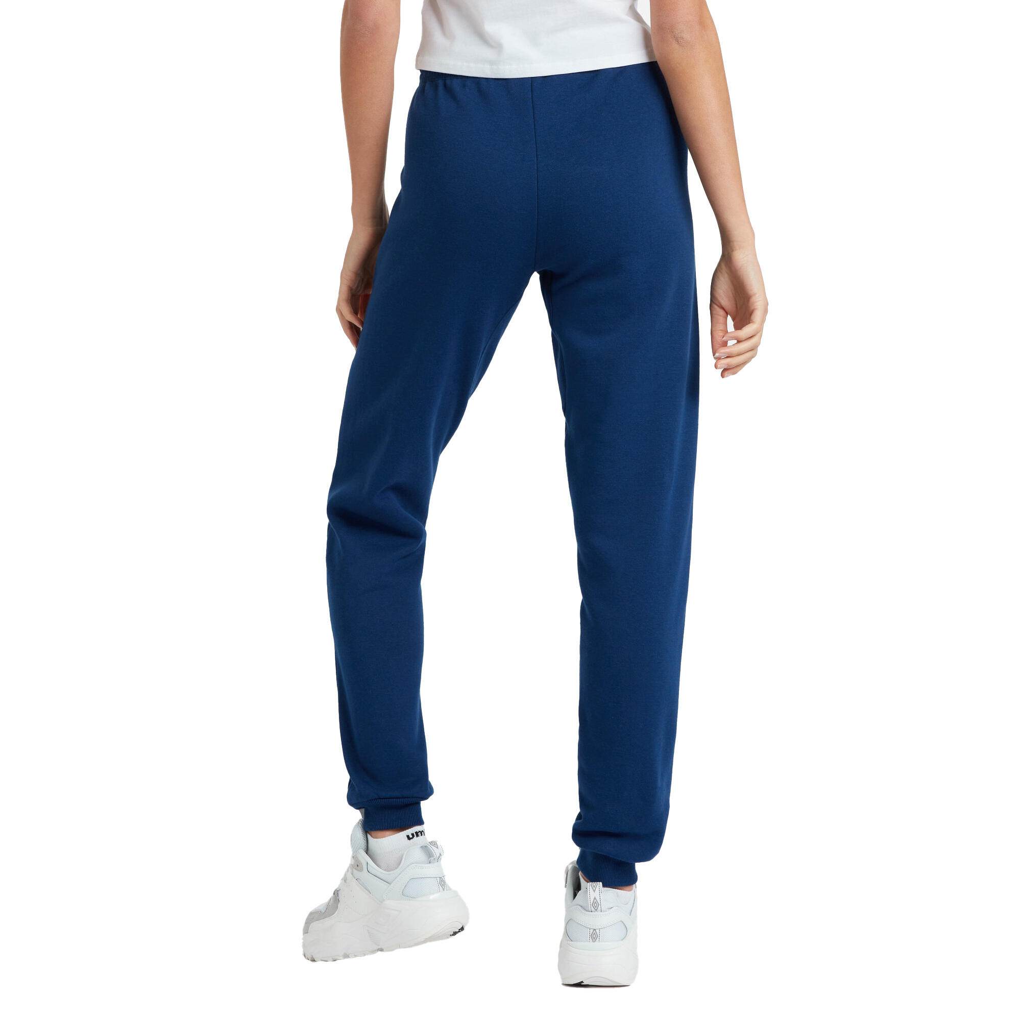 Womens/Ladies Club Leisure Jogging Bottoms (Navy/White) 2/3