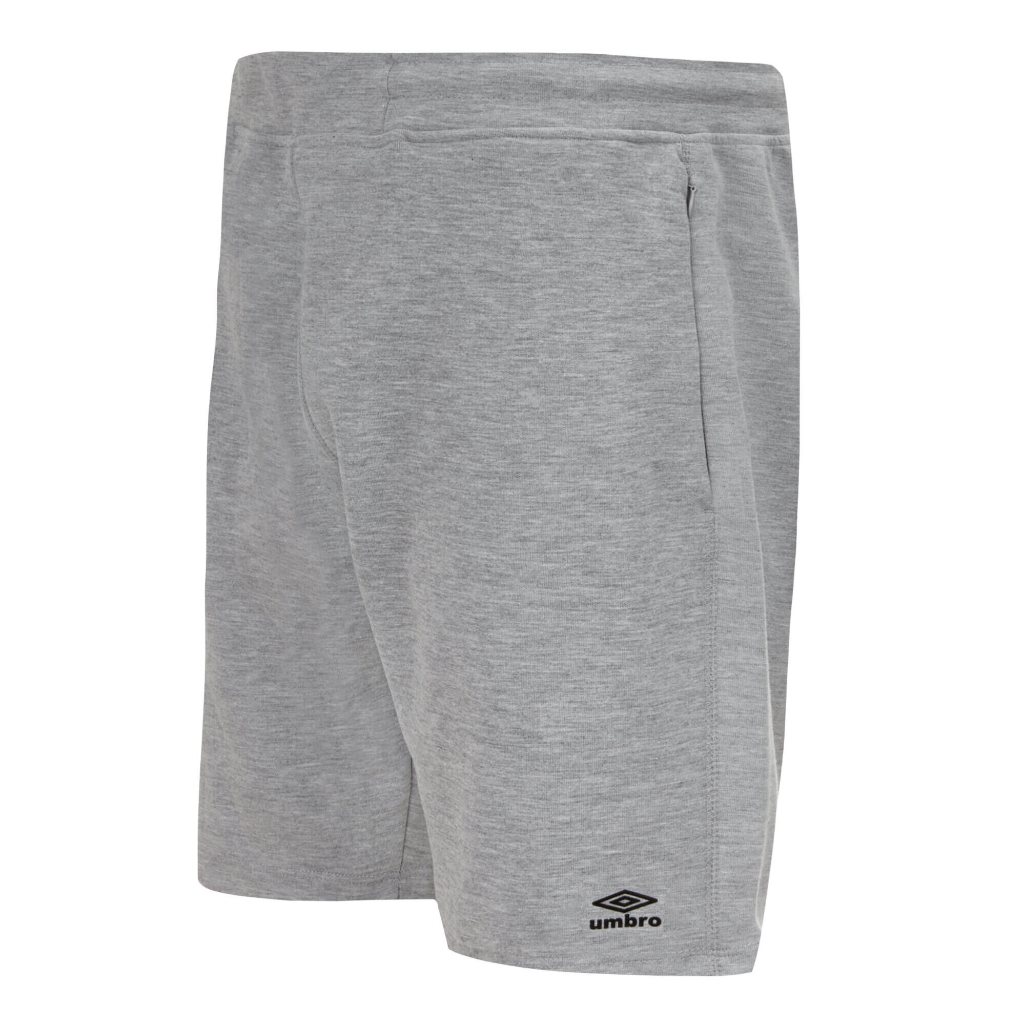 UMBRO Mens Pro Fleece Shorts (Grey Marl/Black)