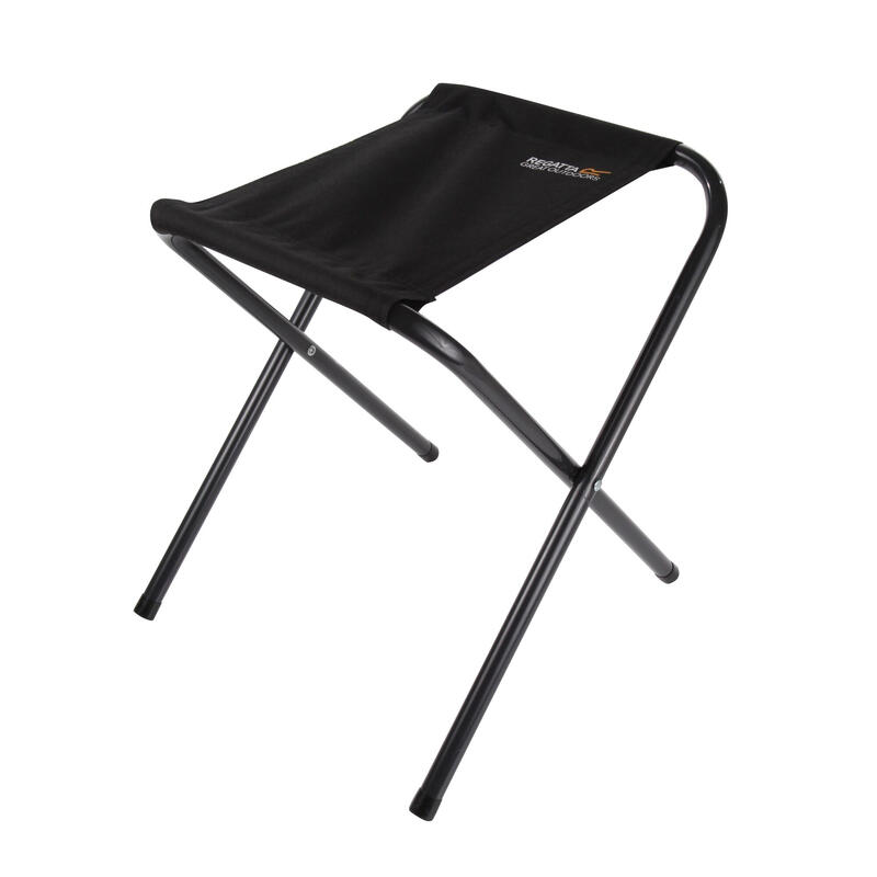 Tabouret pliant de camping MARCOS (Noir/Gris)