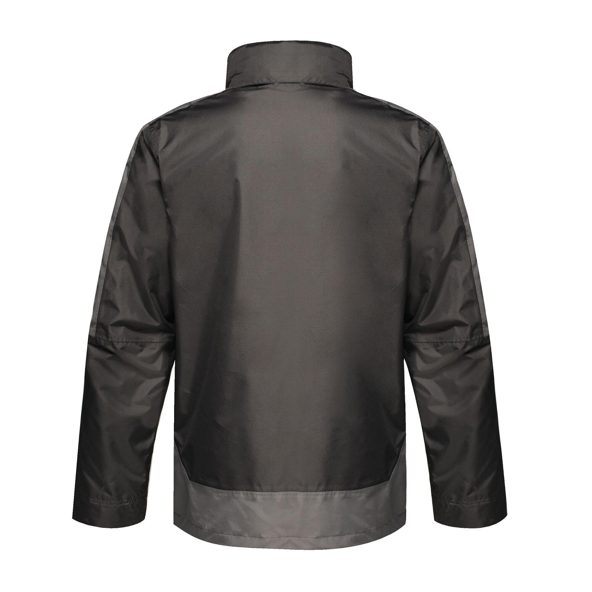 Mens Contrast 3 In 1 Jacket (Black/Seal Grey) 2/4