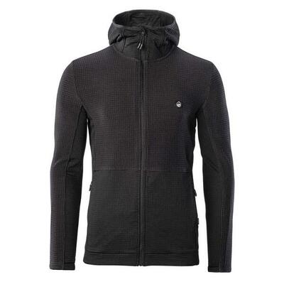 Heren bessan polartec full zip hoodie (zwart/phantoom)
