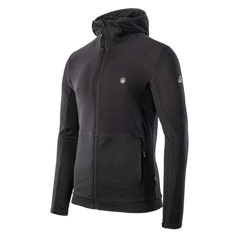 Heren Bessan Polartec Full Zip Hoodie (Zwart/Phantoom)