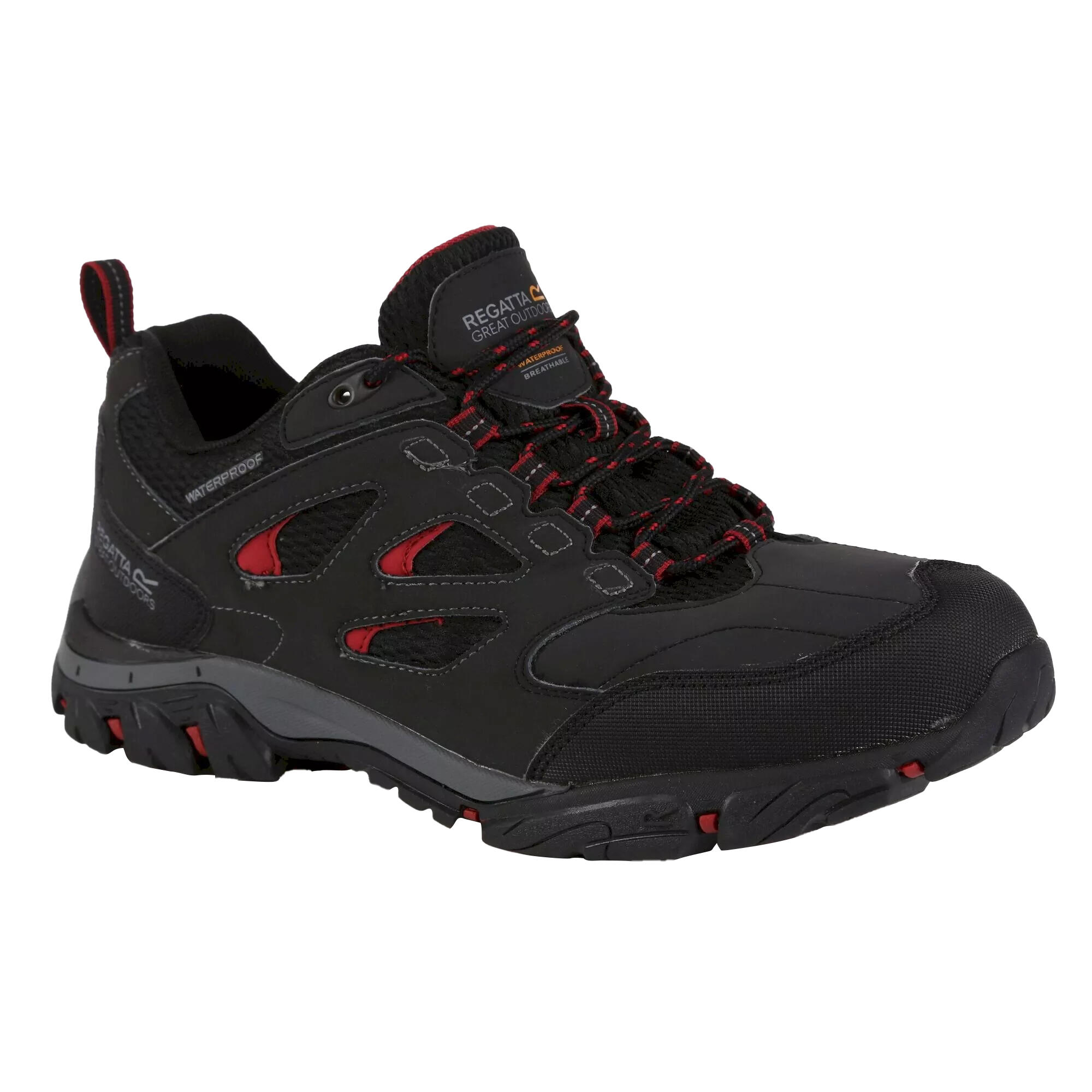 Uomo Scarpe da trekking HOLCOMBE (grigio scuro/rosso scuro)