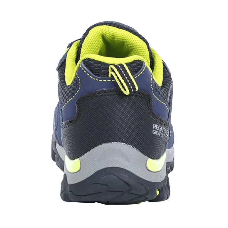 Chaussures de randonnée HOLCOMBE Unisexe (Bleu marine/vert fluo)