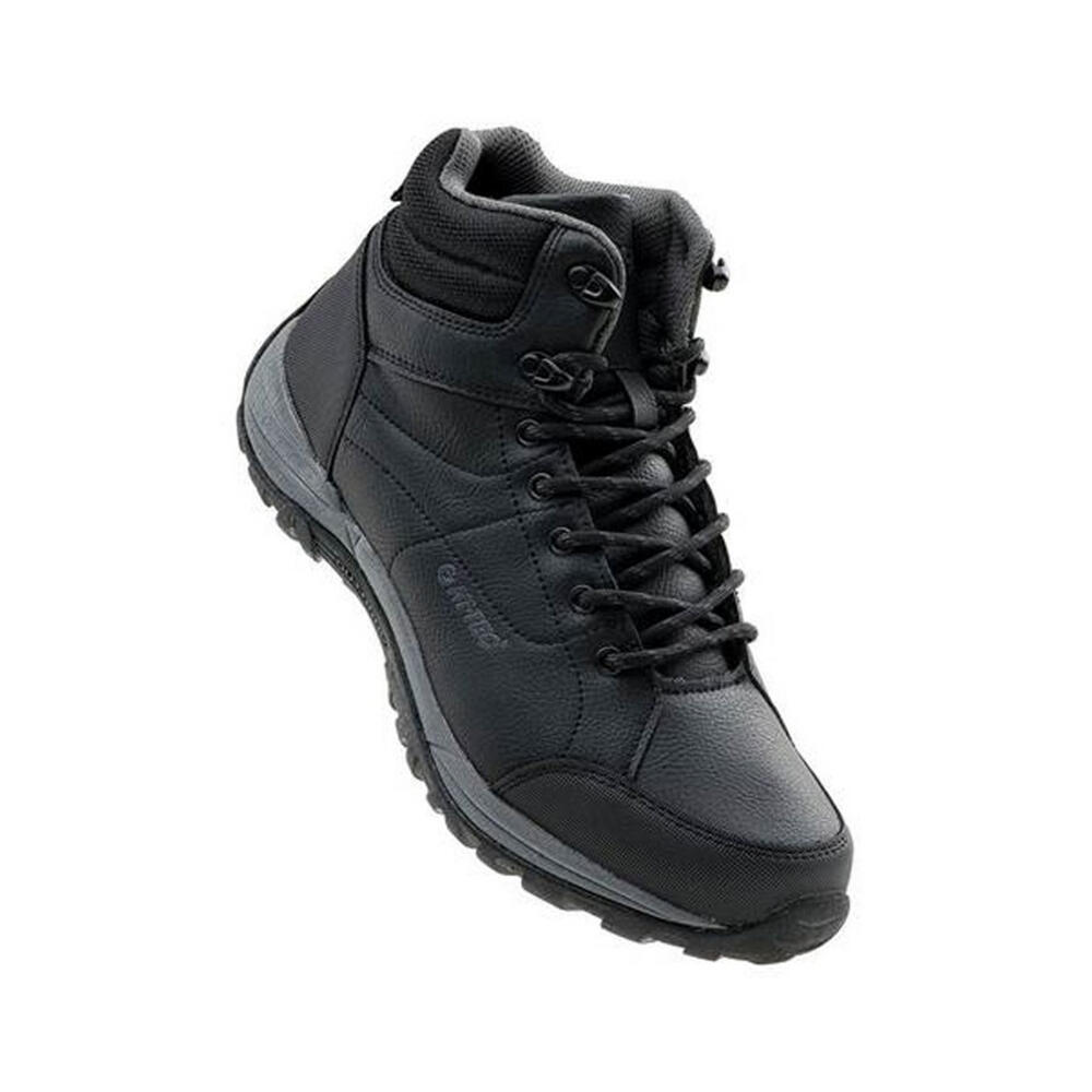 Mens Canori Mid Cut Walking Shoes (Black/Dark Grey)