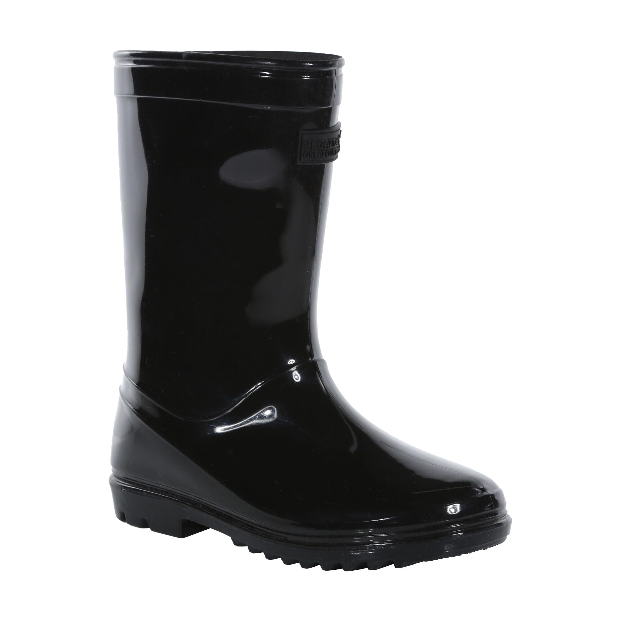 Childrens/Kids Wenlock Wellington Boots (Black) 2/5