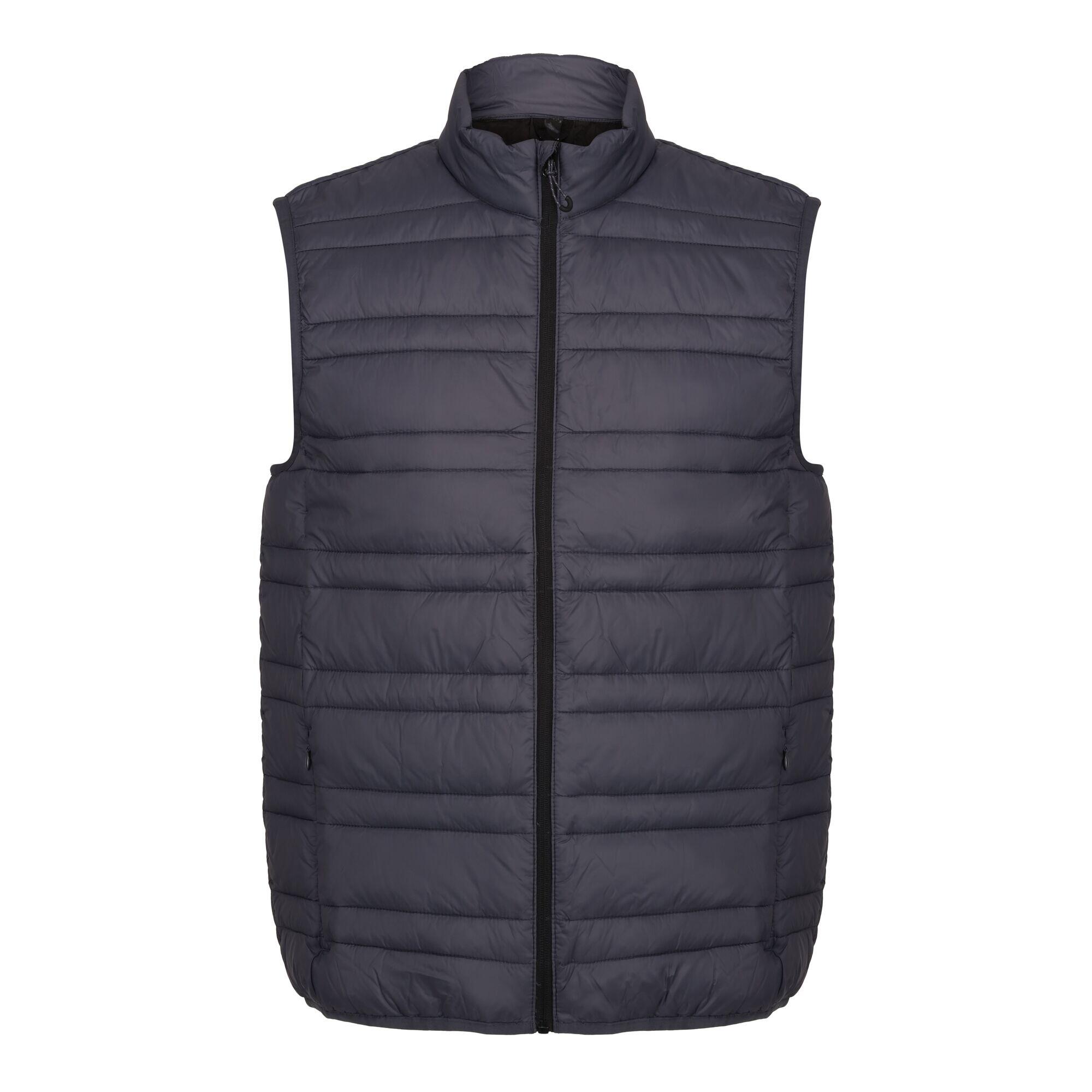 Mens Fire Down Padded Bodywarmer (Seal Grey/Black) 1/5