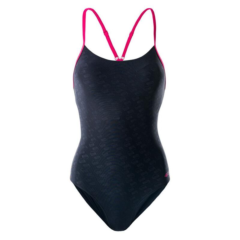 Costume Da Bagno Intero Donna Aquawave Sublime Nero Sorbetto Al Lampone