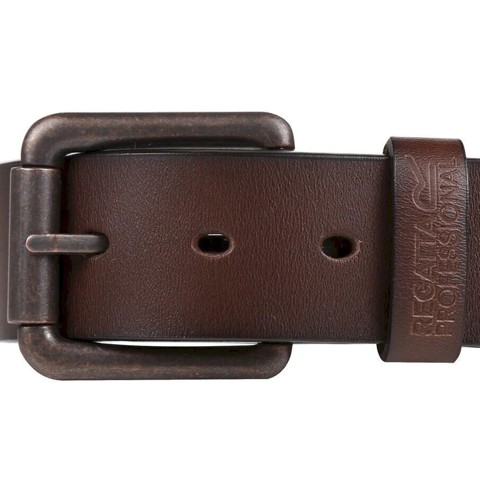 Mens Pro Leather Waist Belt (Brown) 2/4