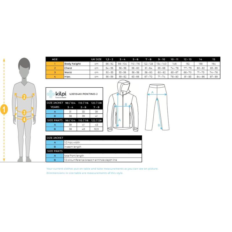 Combinezon/Costum Ski si Snowboard KILPI Pontino, Roz, Copii