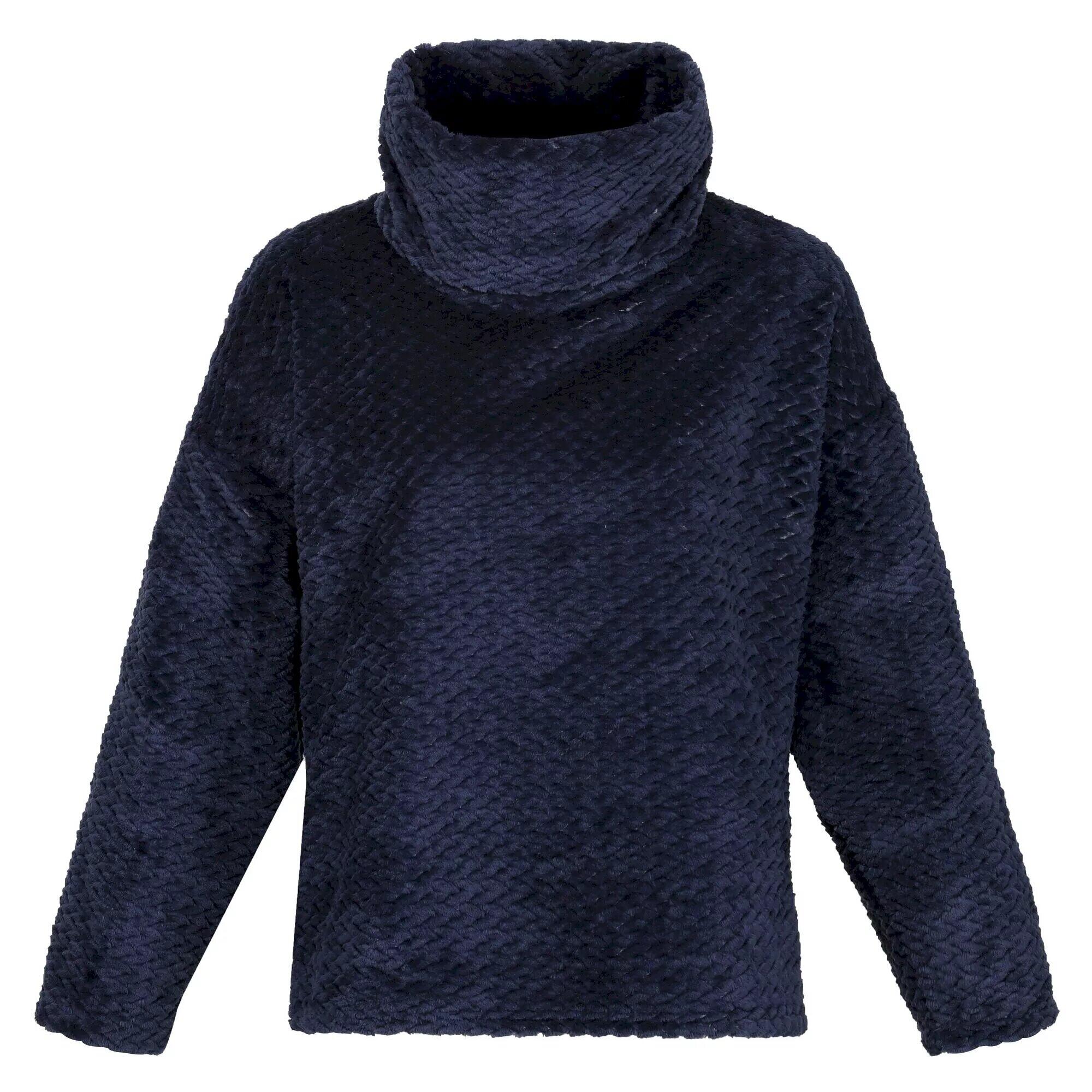 Womens/Ladies Bekkah Plaited Fluffy Jumper (Navy) 1/5