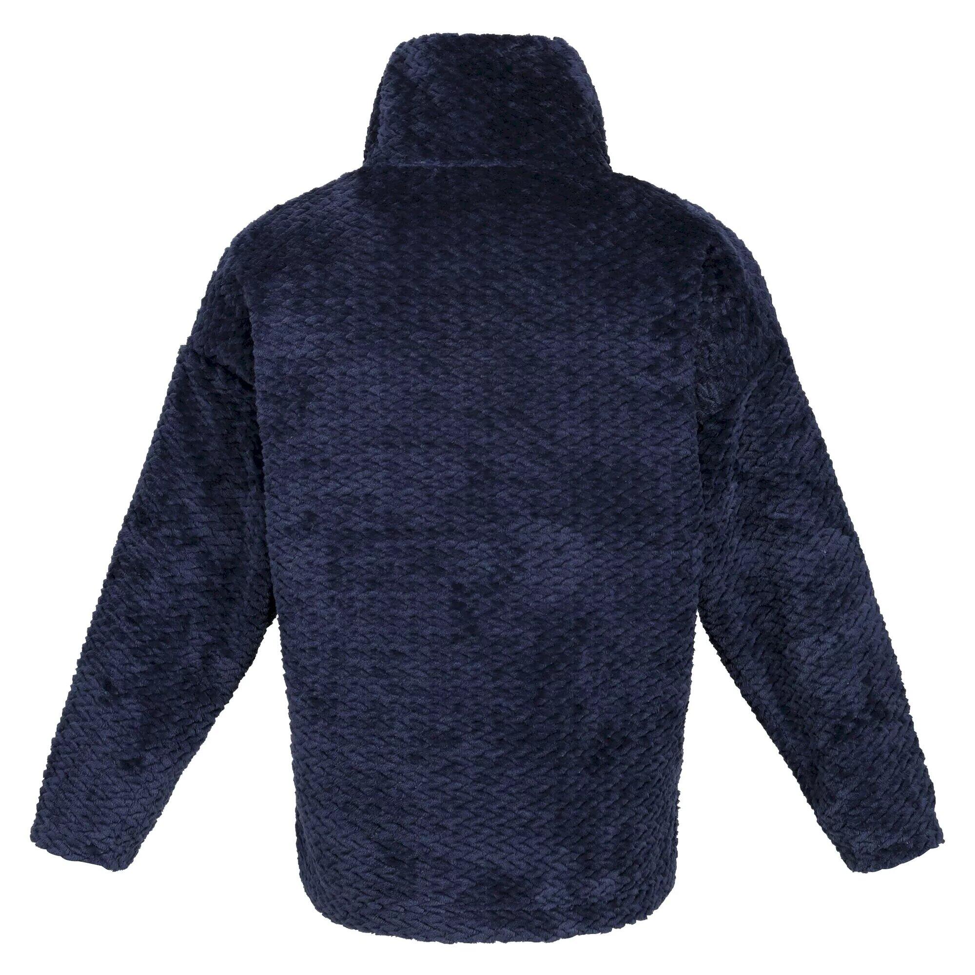 Womens/Ladies Bekkah Plaited Fluffy Jumper (Navy) 2/5