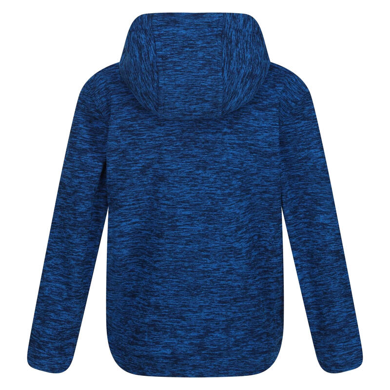 Sudadera Polar Keyon con Capucha para Niños Niñas Azul Sky Diver Jaspeada