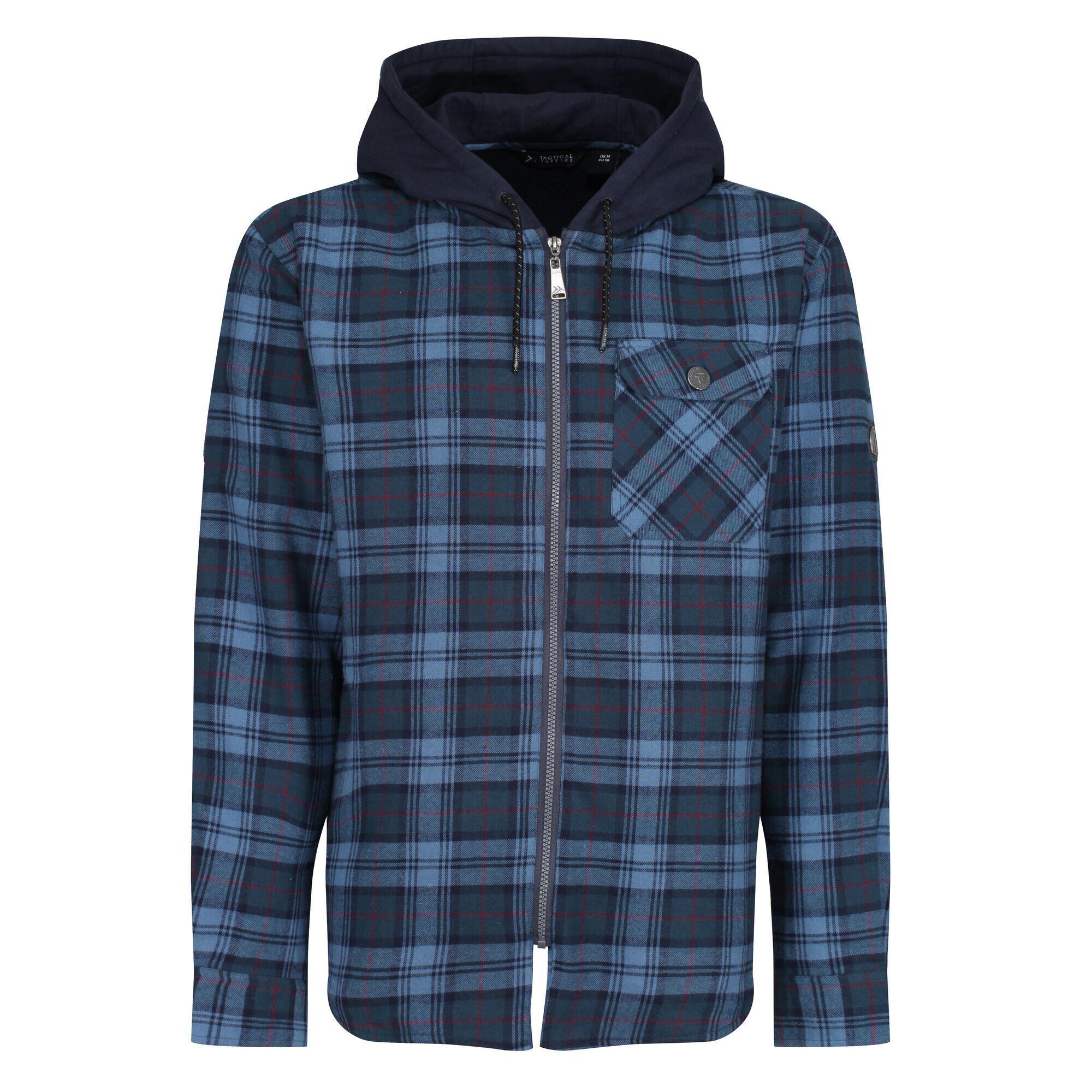 REGATTA Mens Tactical Siege Checked Jacket (Navy)