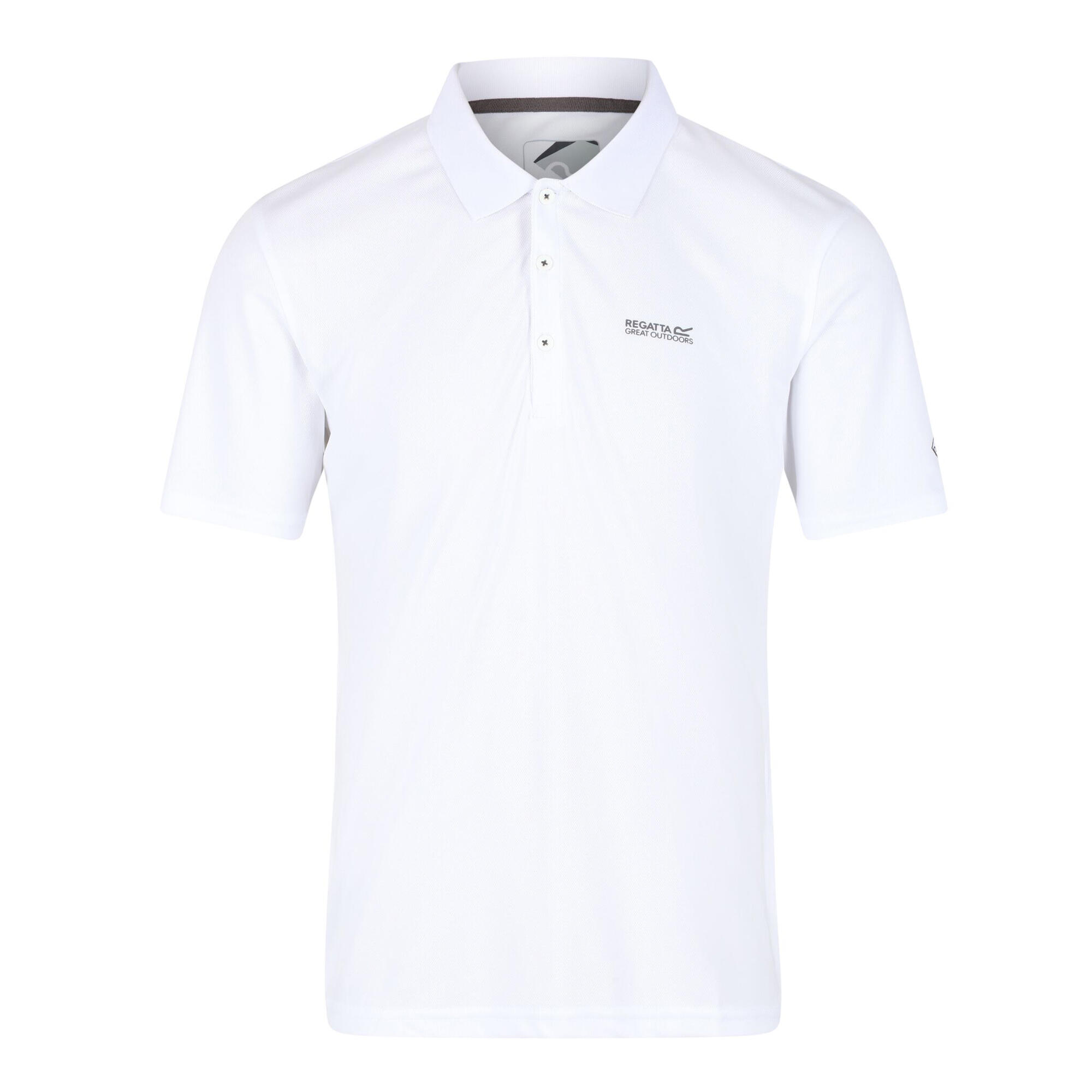 REGATTA Mens Maverick V Active Polo Shirt (White)