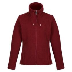 Dames Kizmitt Fluffy Full Zip Fleece Jacket (Cabernet)