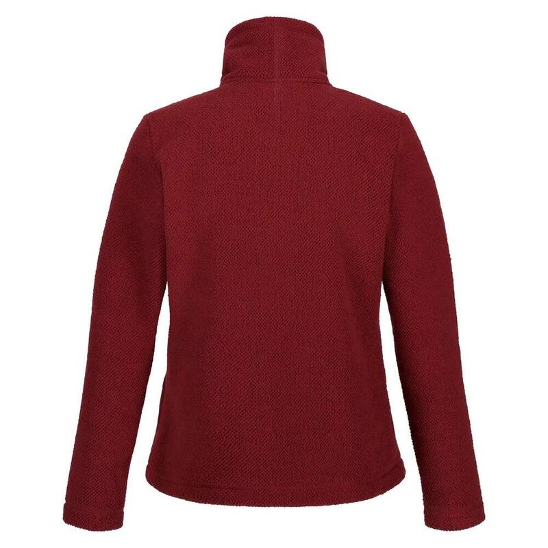 Dames Kizmitt Fluffy Full Zip Fleece Jacket (Cabernet)