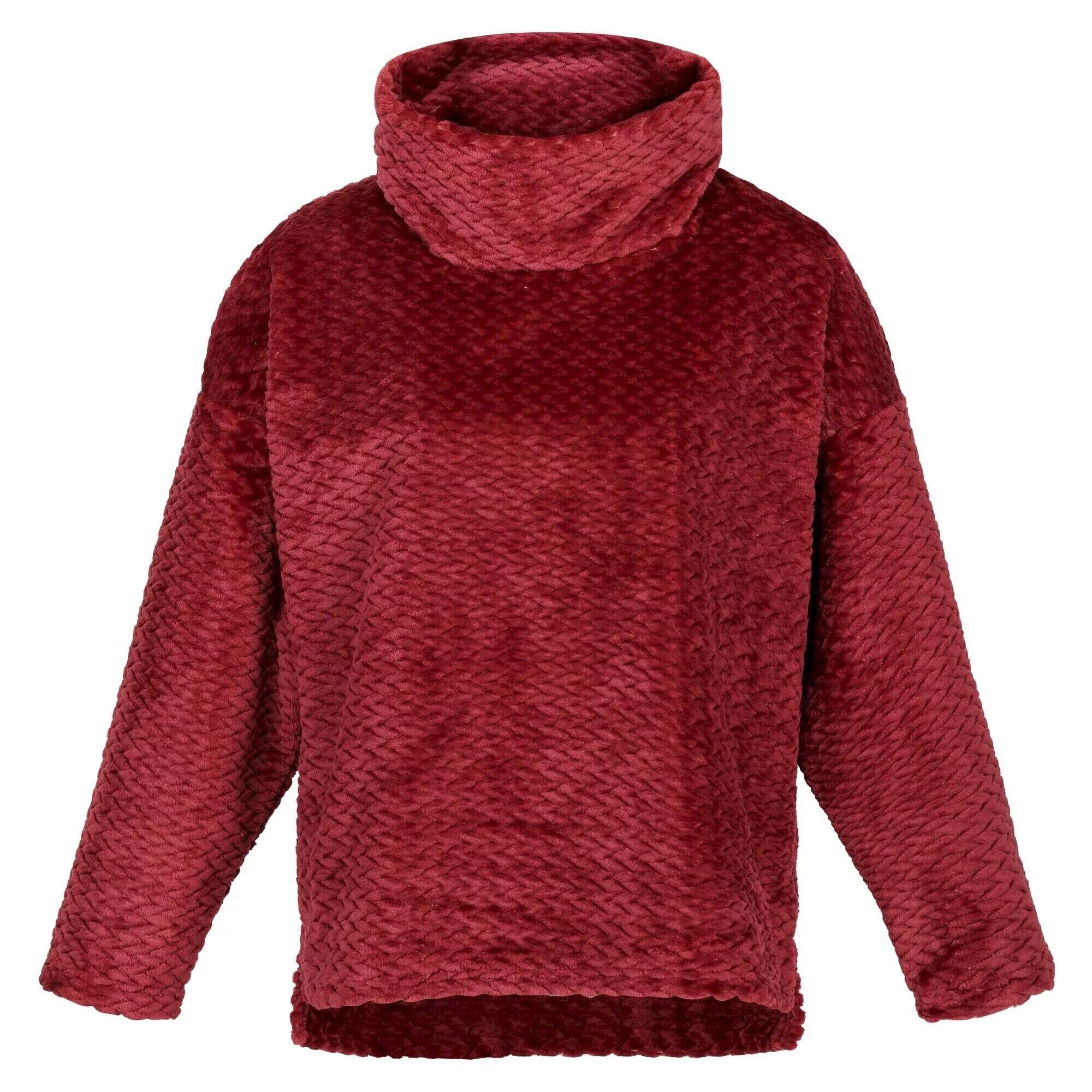 REGATTA Womens/Ladies Bekkah Plaited Fluffy Jumper (Cabernet)