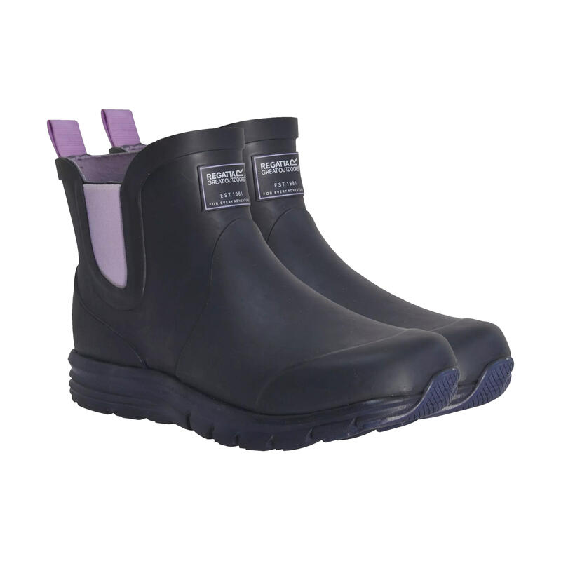 Bottes de pluie LITEWEATHER Enfant (Bleu marine / Lilas pastel)