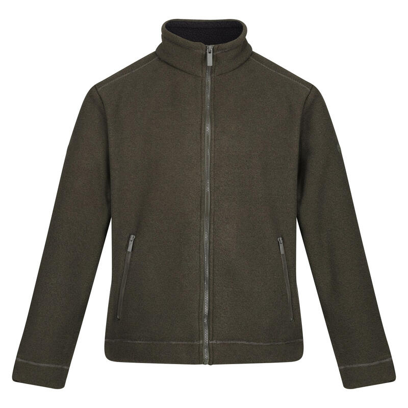 "Garrian II" Fleecejacke Durchgehender Reißverschluss für Herren Dunkel-Khaki