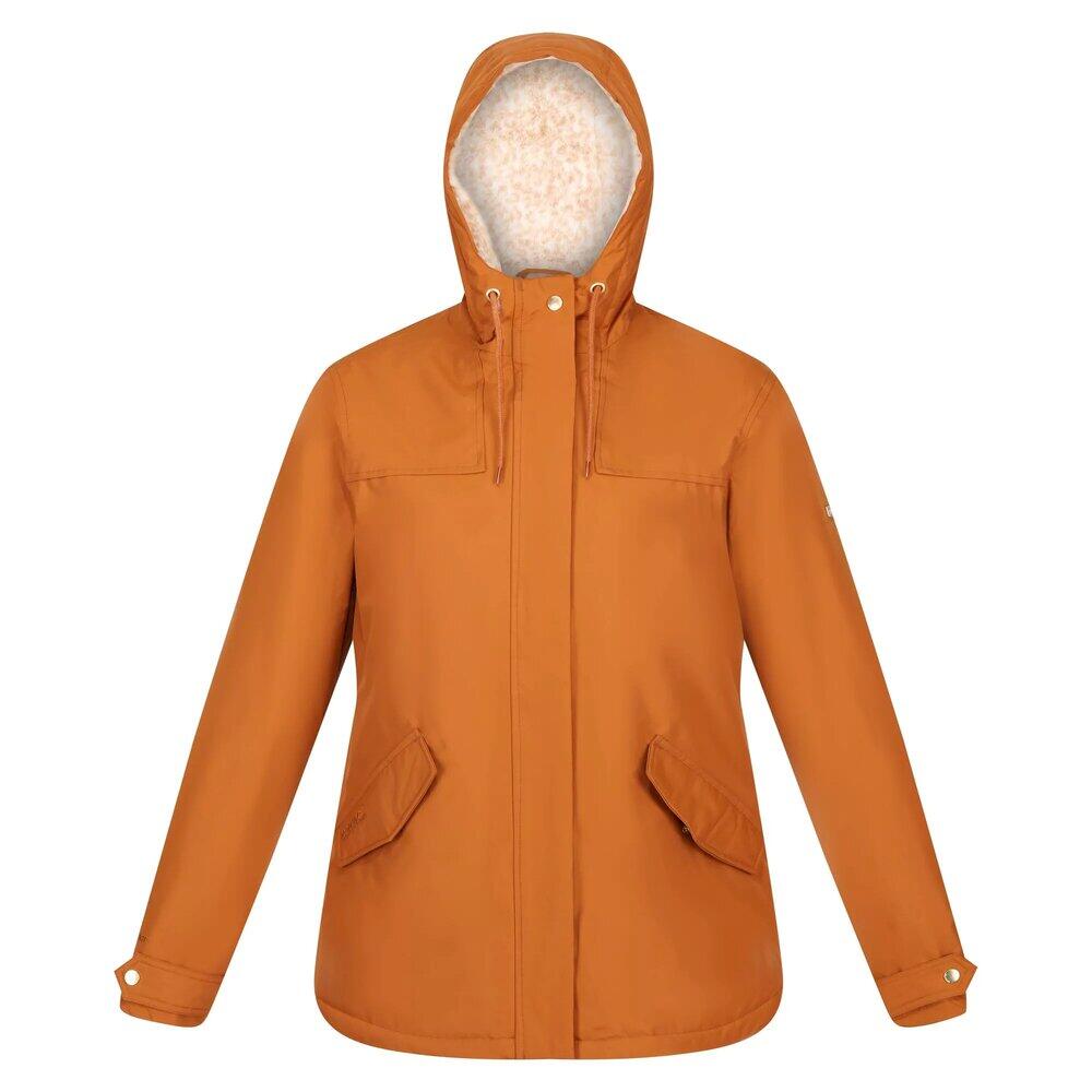 REGATTA Womens/Ladies Bria Faux Fur Lined Waterproof Jacket (Copper Almond)