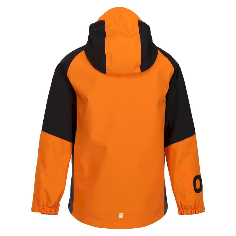 Veste imperméable HYDRATE Enfant (Orange vif / Noir)