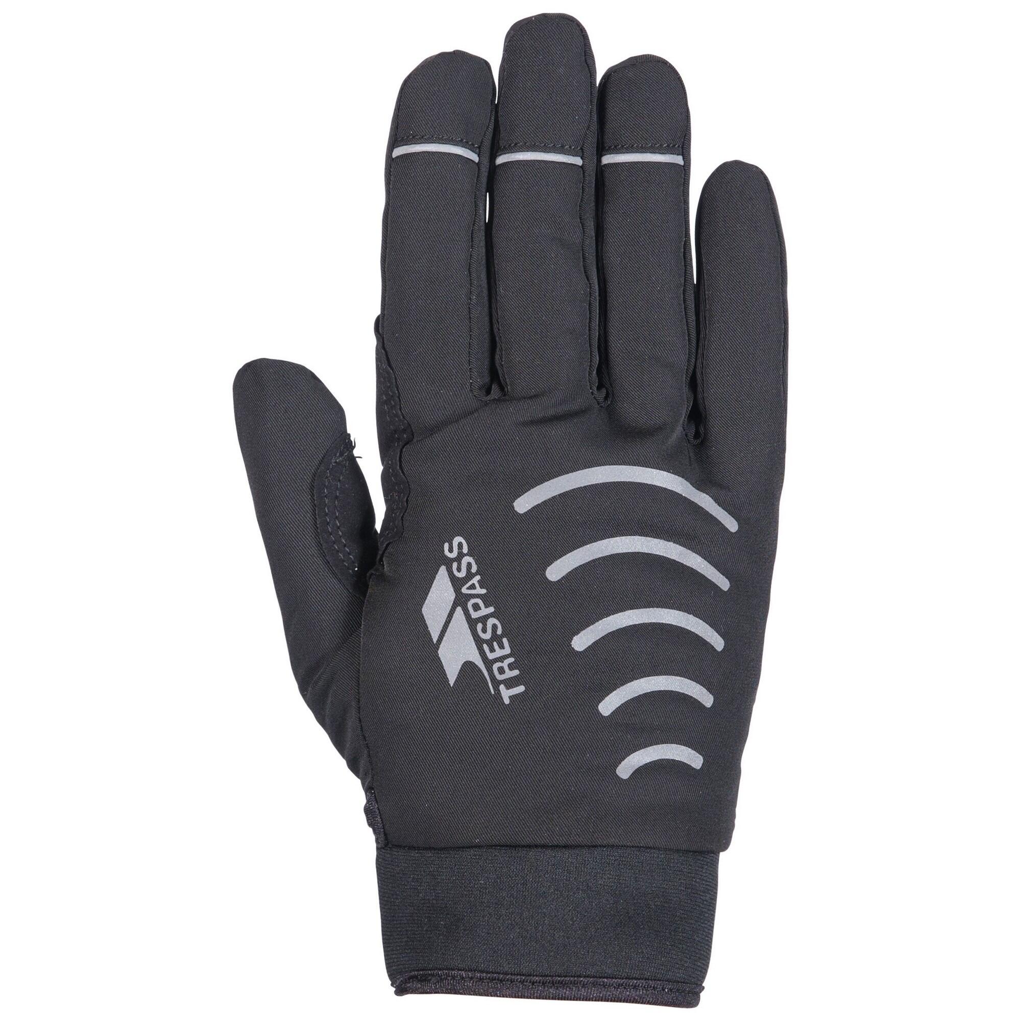 TRESPASS Adults Unisex Crossover Gloves (1 Pair) (Black)